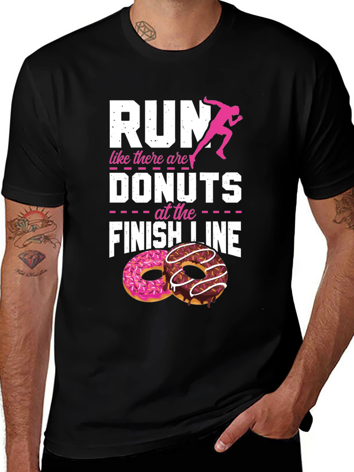 Run for Donuts Graphic T-Shirt