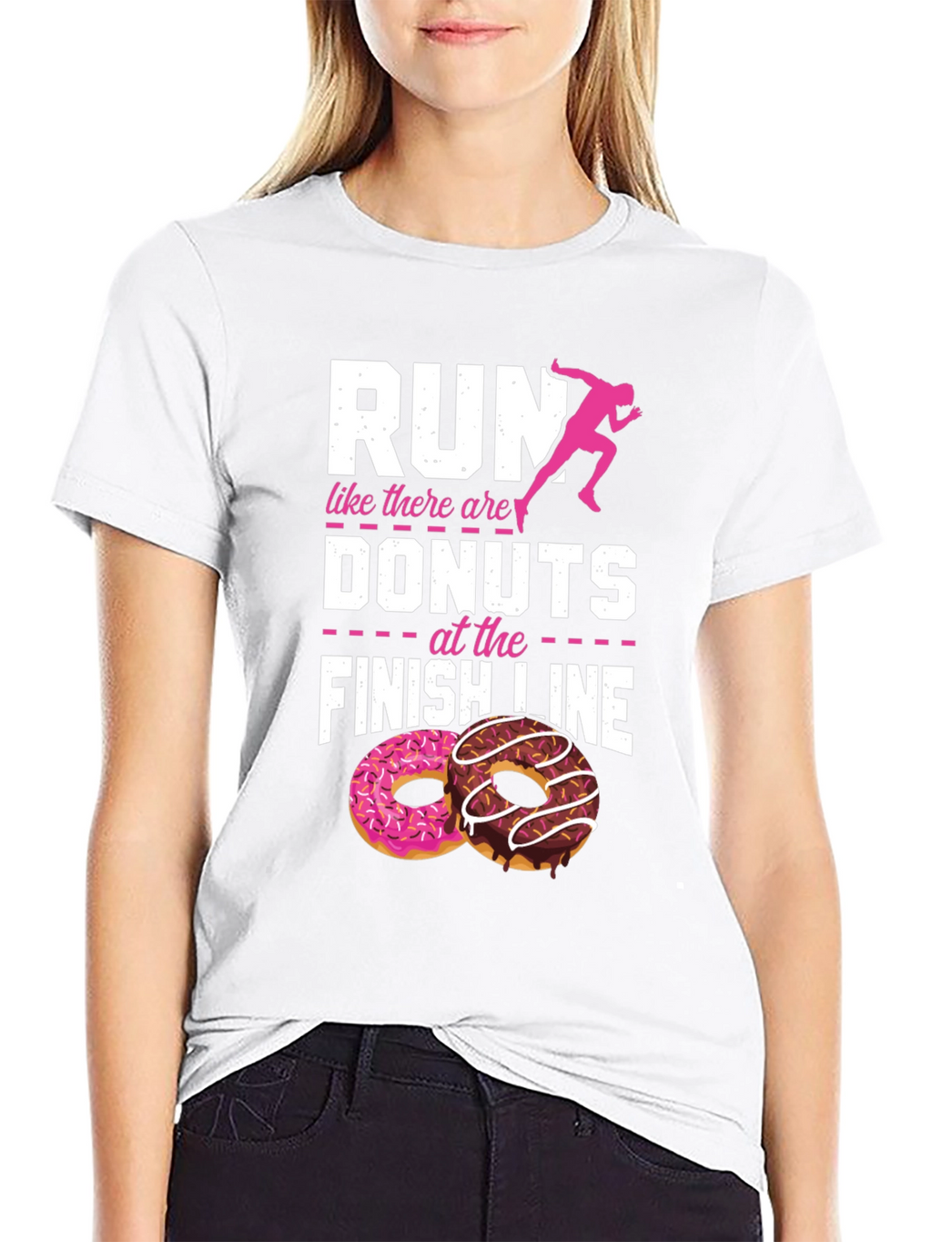 Run for Donuts Graphic T-Shirt