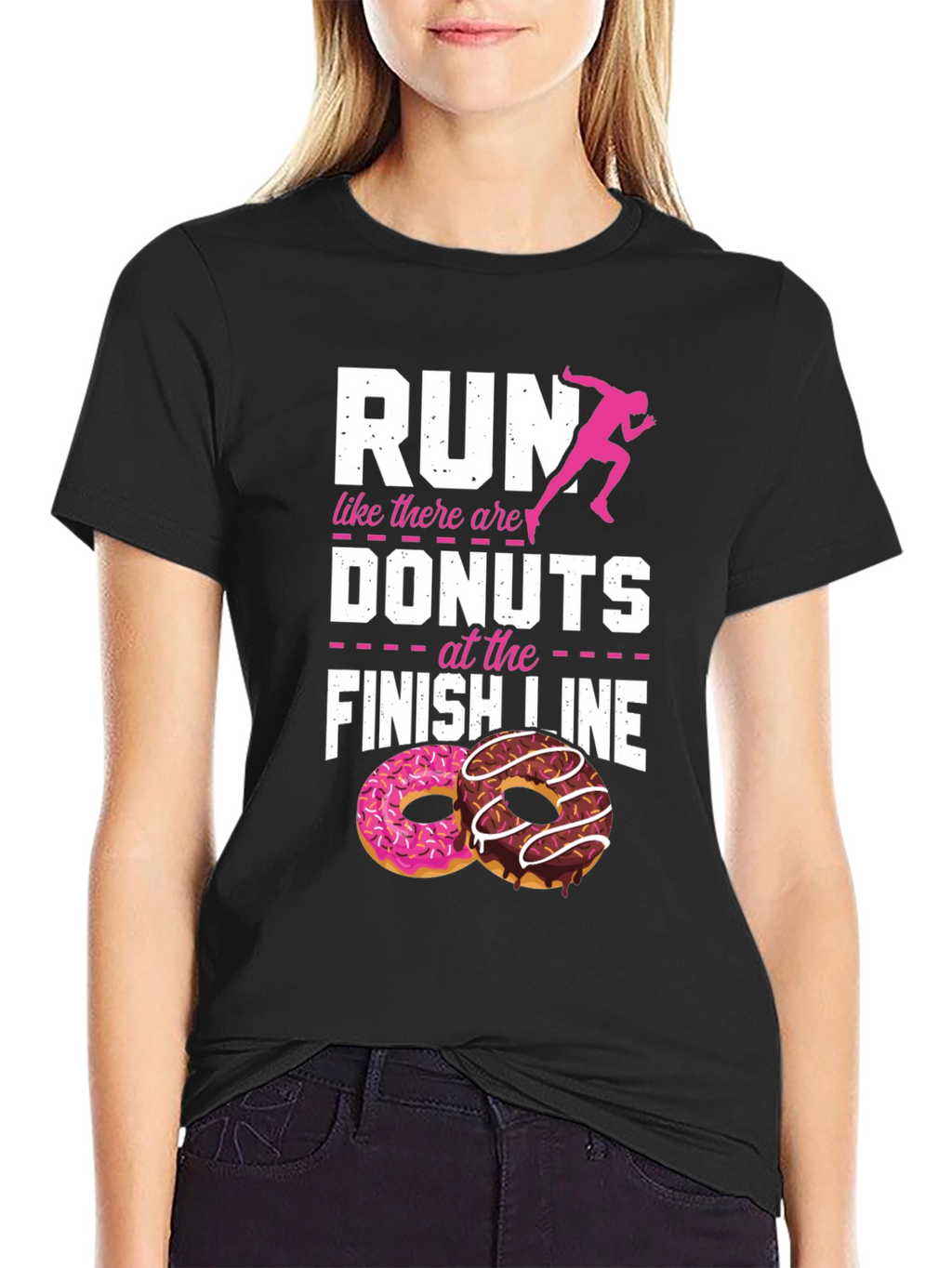 Run for Donuts Graphic T-Shirt