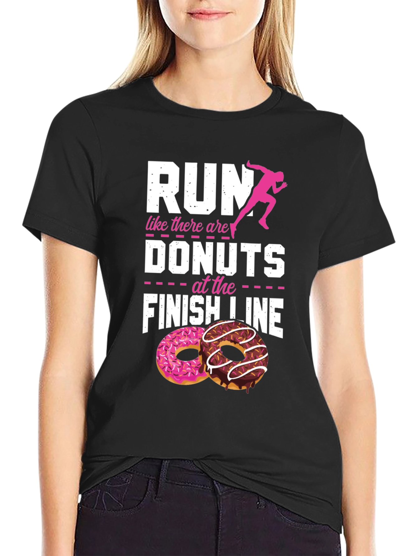 Run for Donuts Graphic T-Shirt