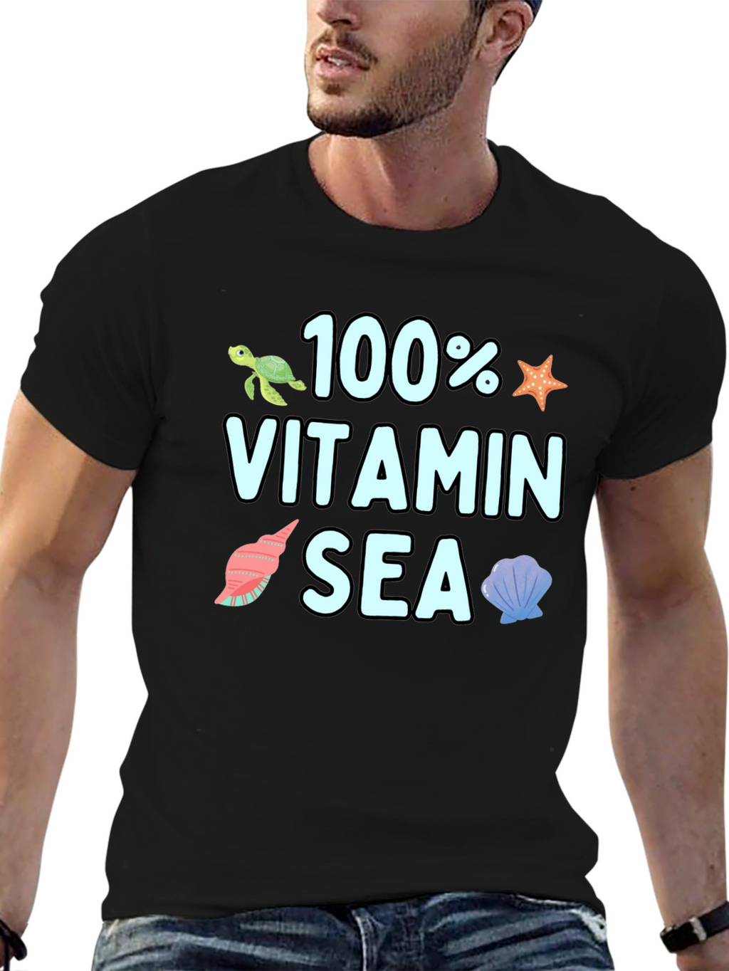 100% Vitamin Sea Graphic T-Shirt