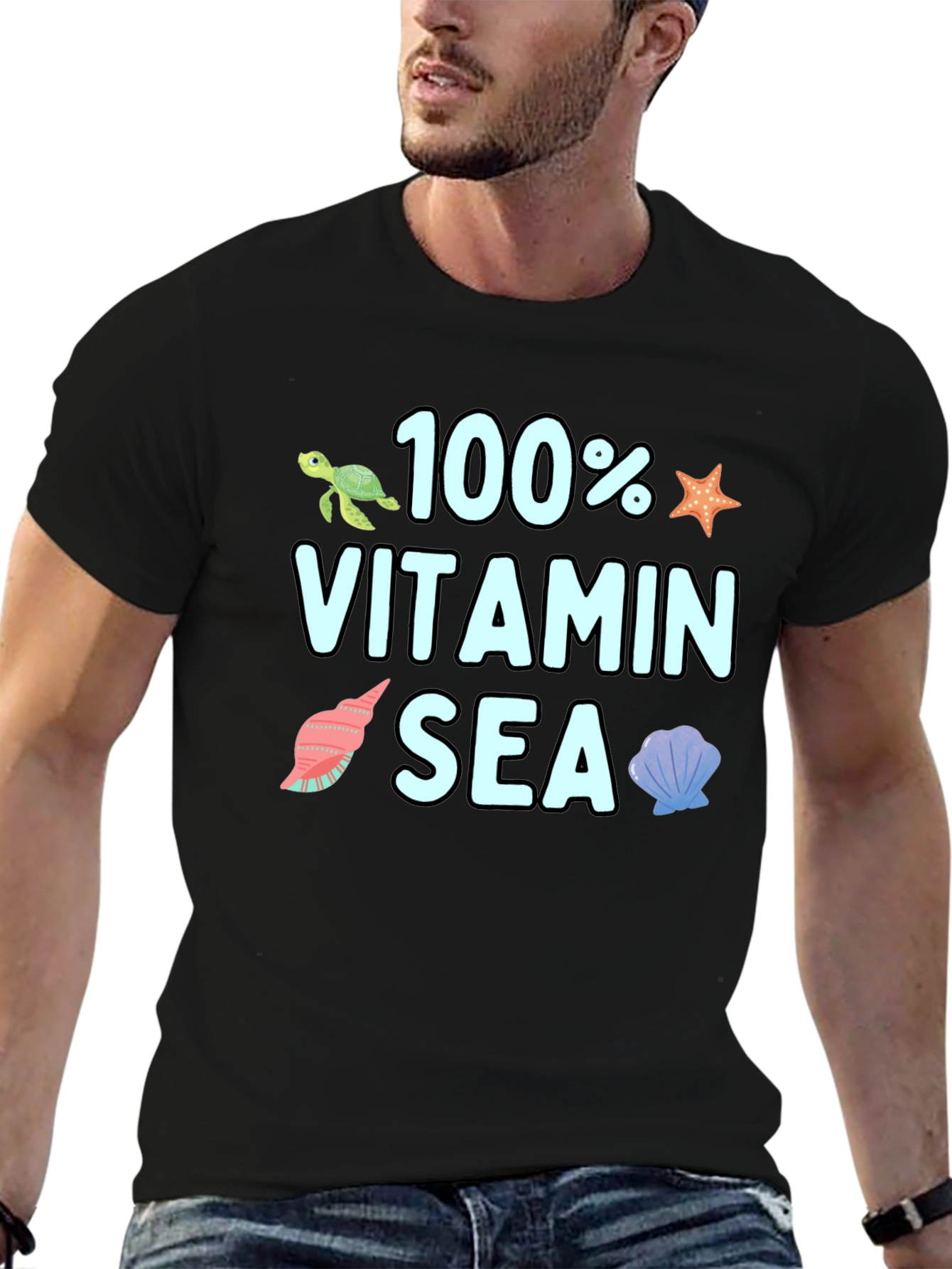 100% Vitamin Sea Graphic T-Shirt