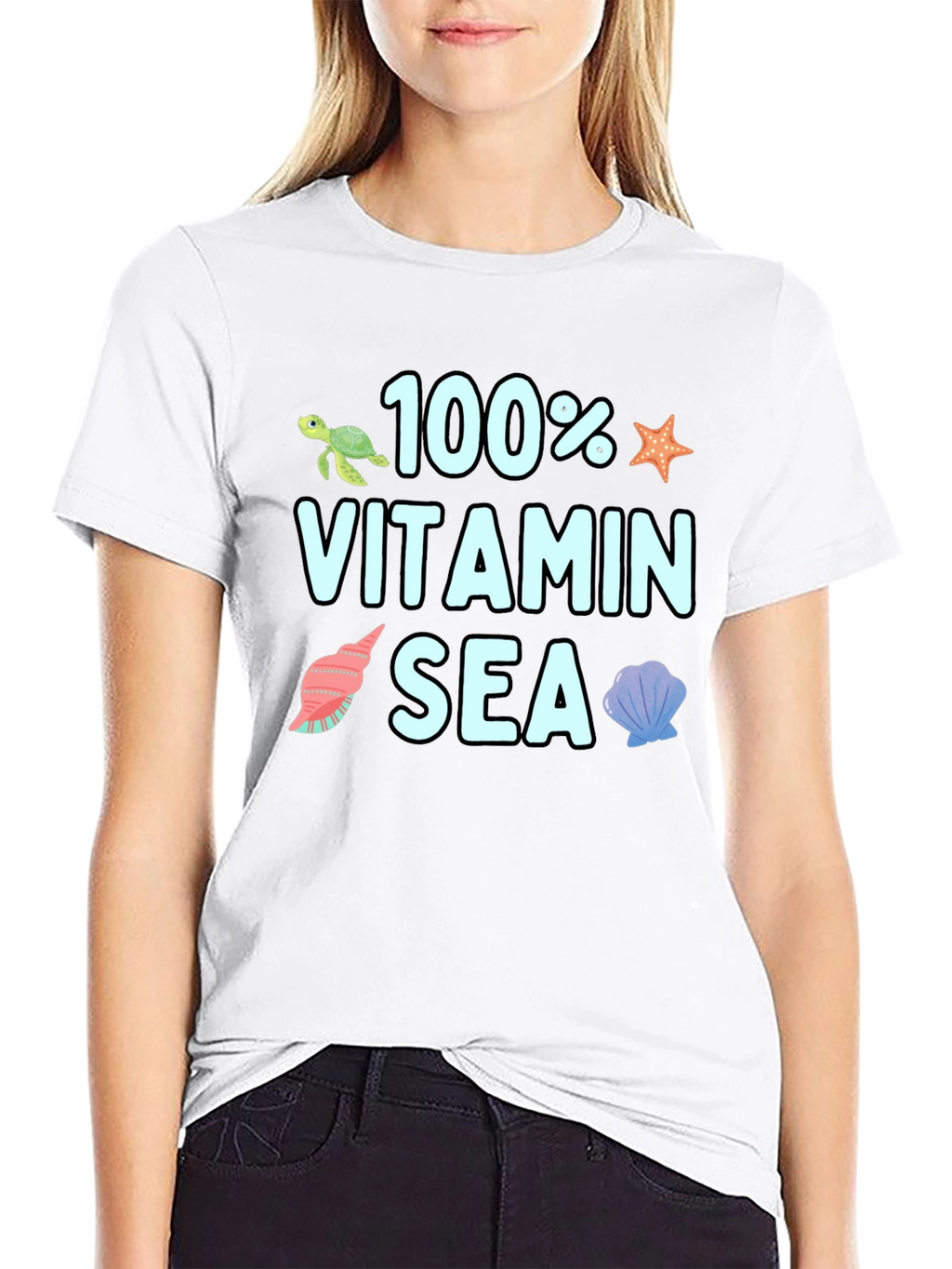 100% Vitamin Sea Graphic T-Shirt