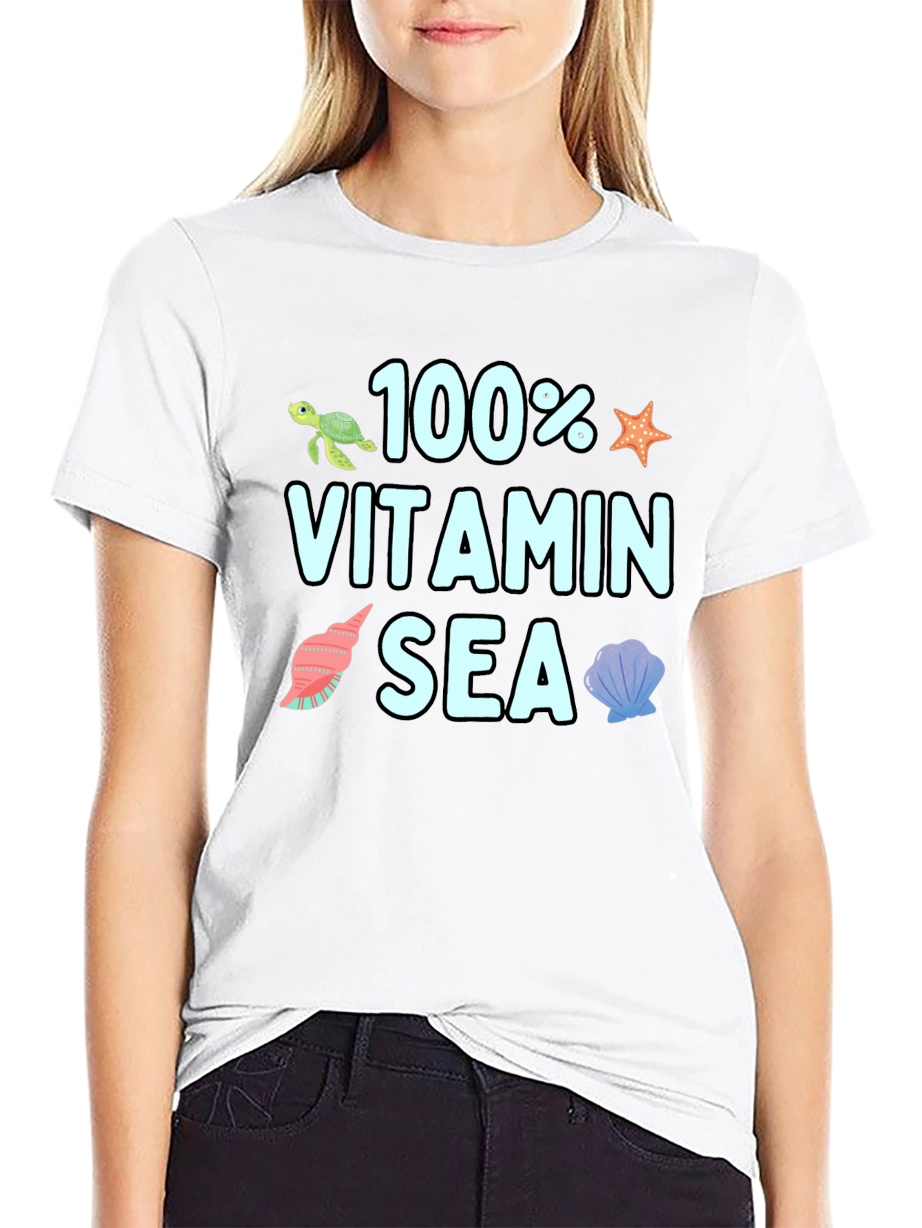 100% Vitamin Sea Graphic T-Shirt