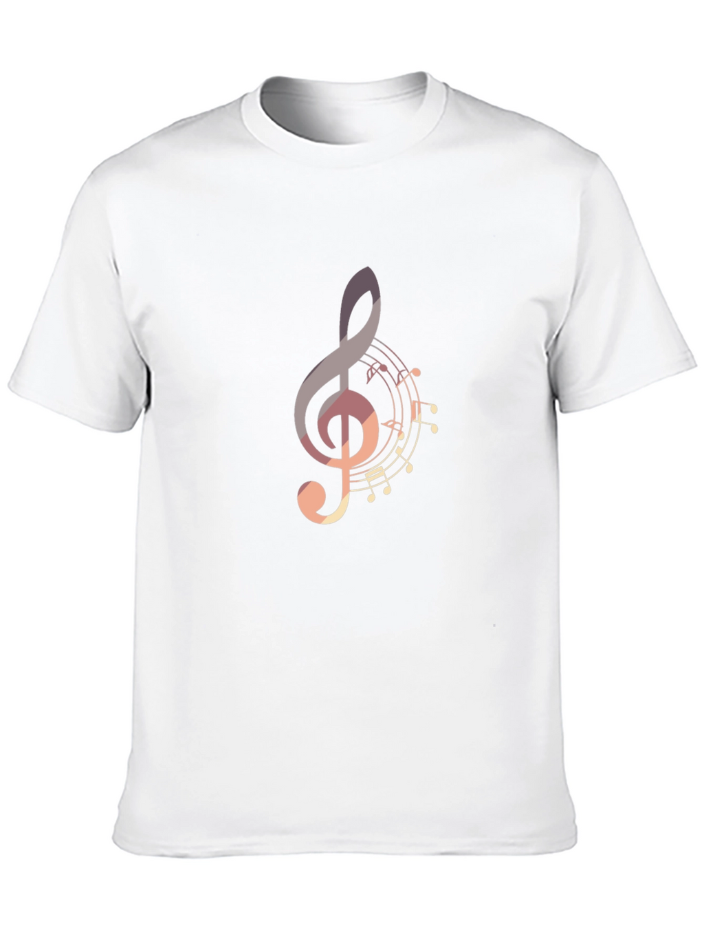 Musical Note Graphic Tee - Stylish Black T-Shirt