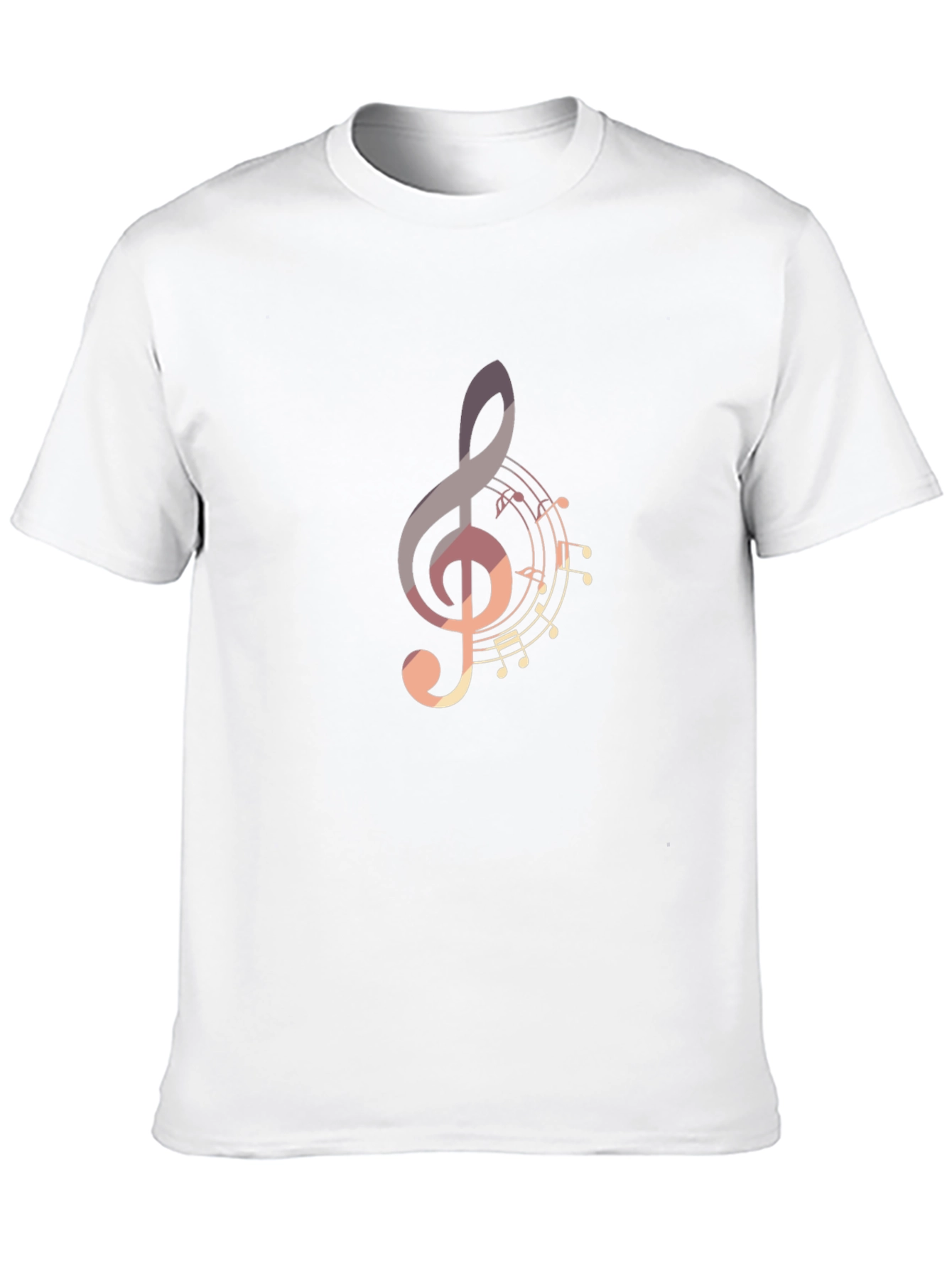 Musical Note Graphic Tee - Stylish Black T-Shirt