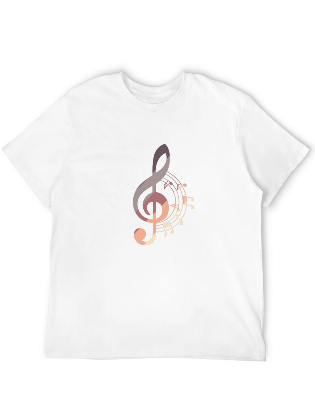 Musical Note Graphic Tee - Stylish Black T-Shirt