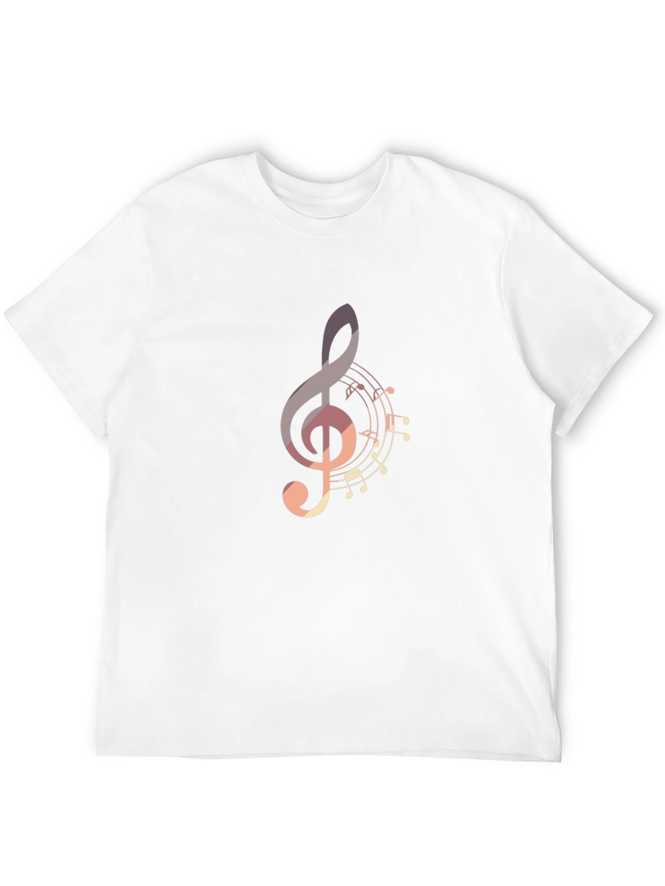 Musical Note Graphic Tee - Stylish Black T-Shirt