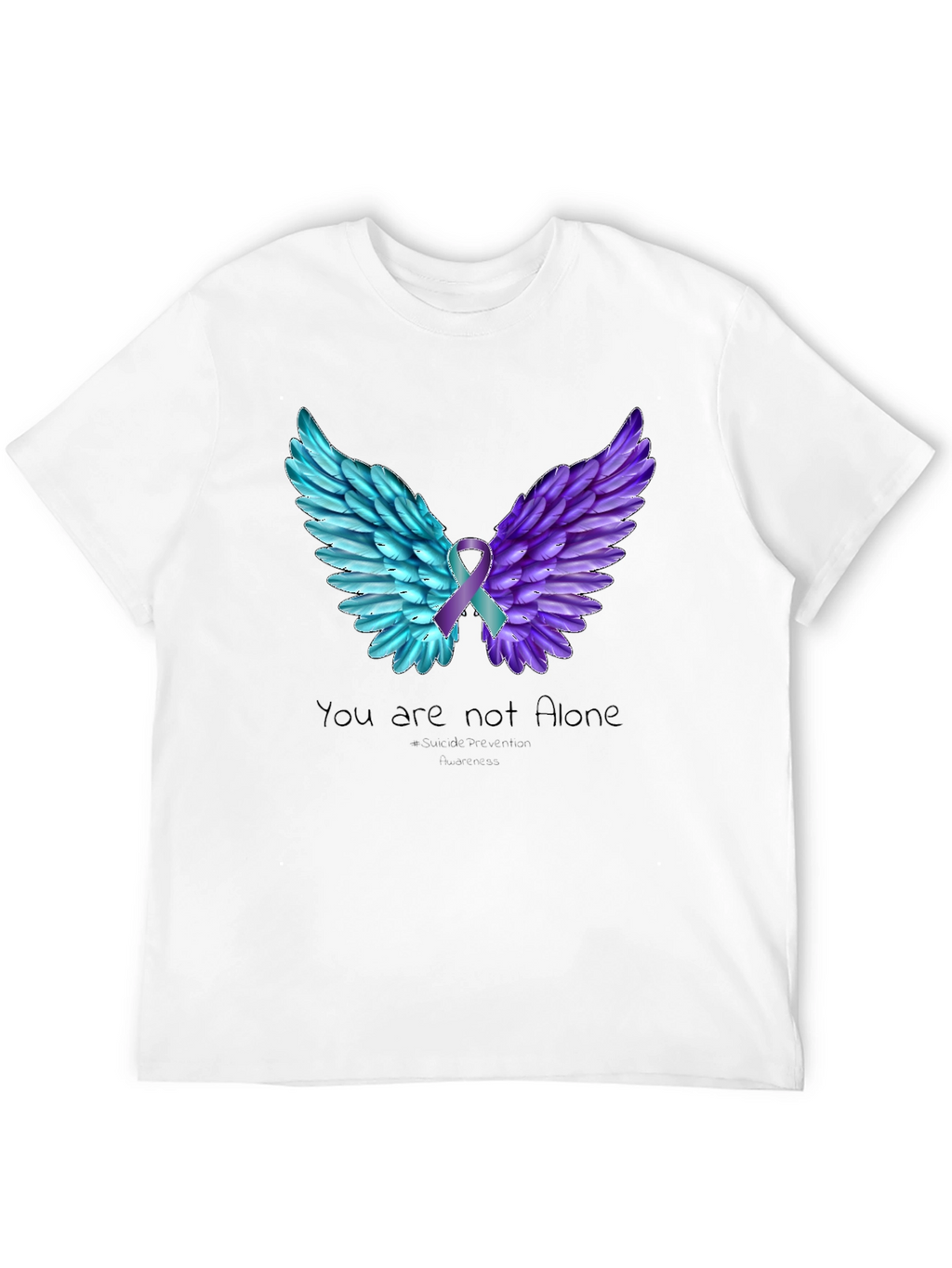 You Are Not Alone Wings T-Shirt