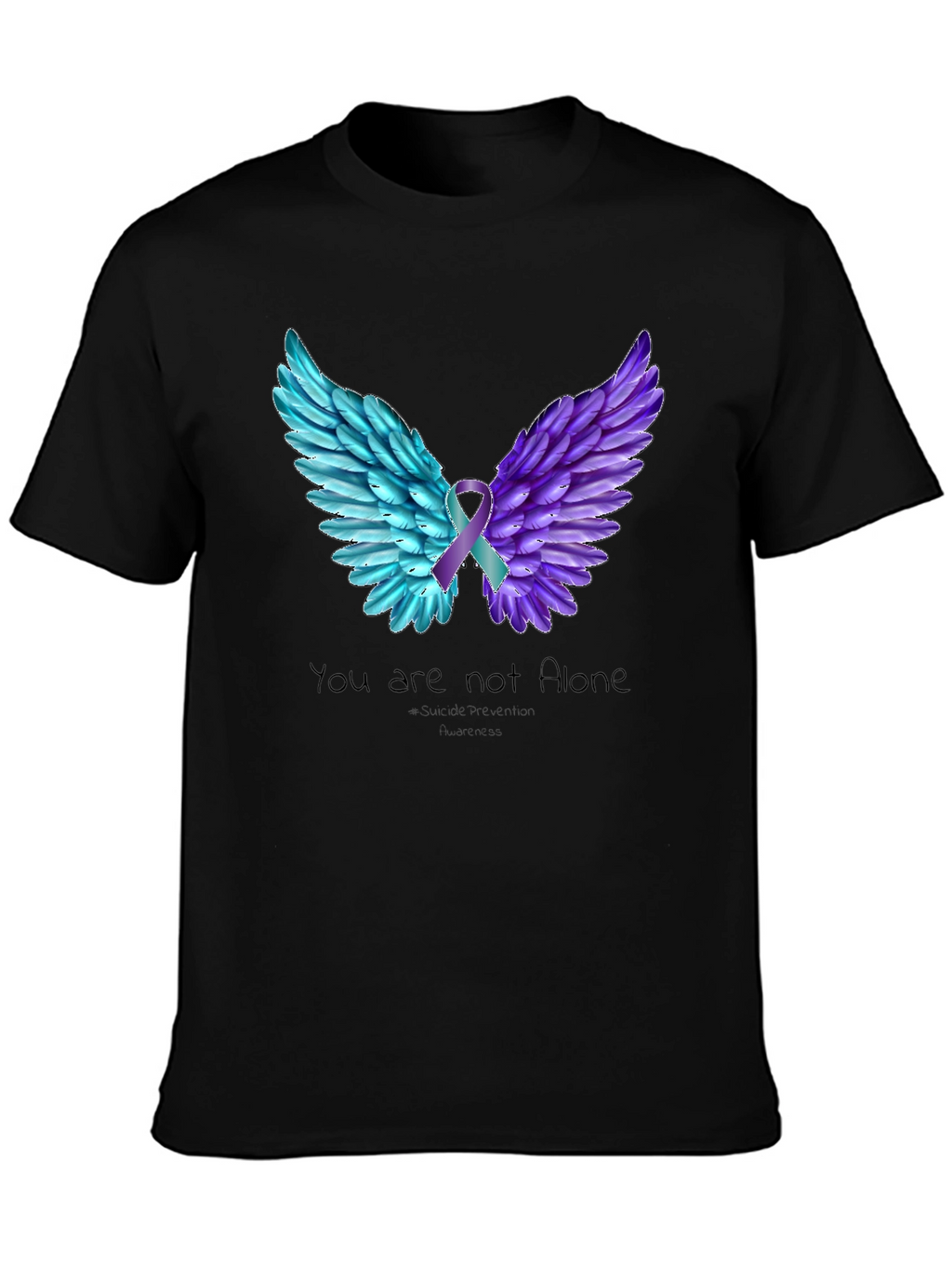 You Are Not Alone Wings T-Shirt