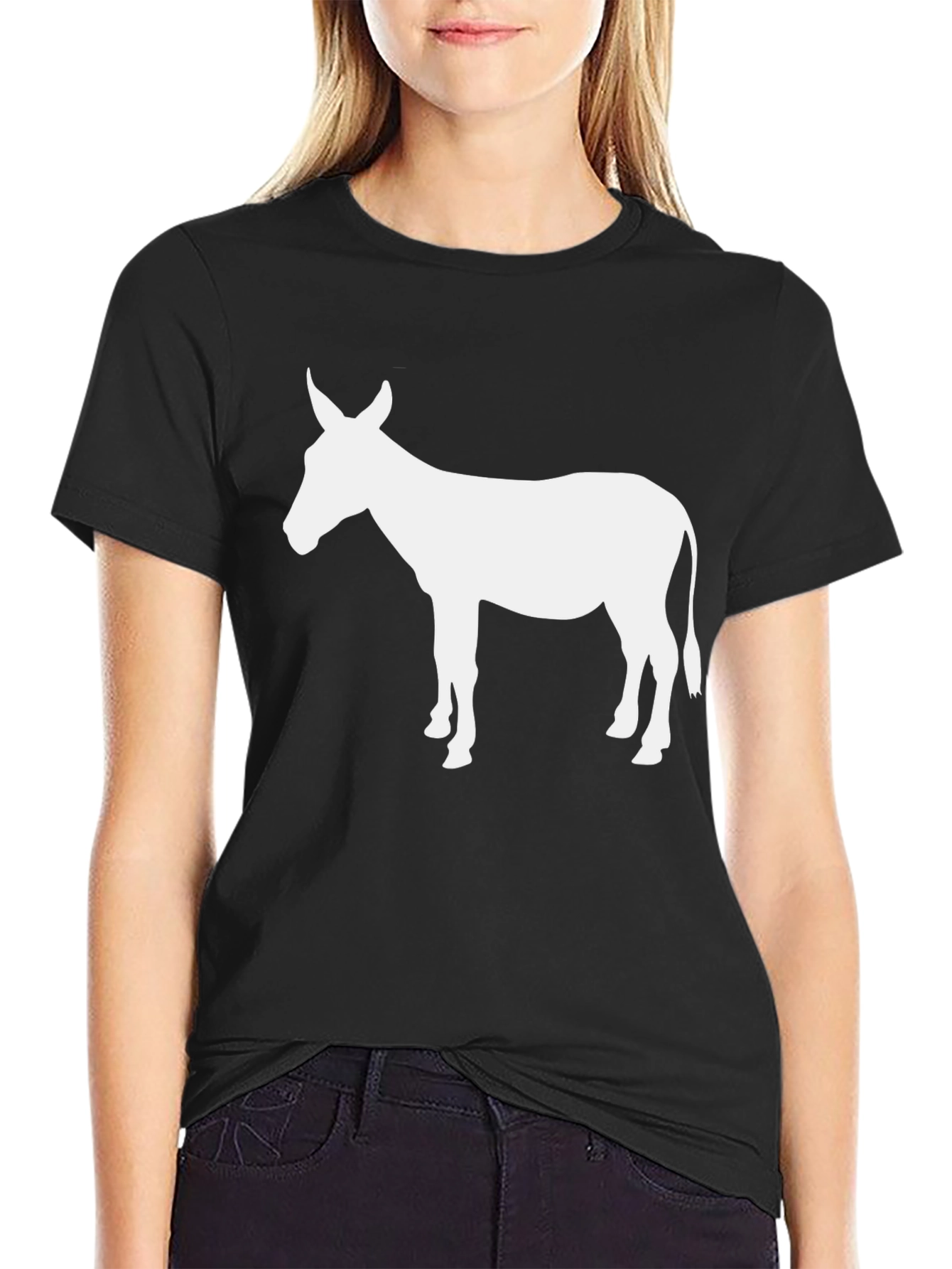 Donkey Graphic T-Shirt - Black Mens