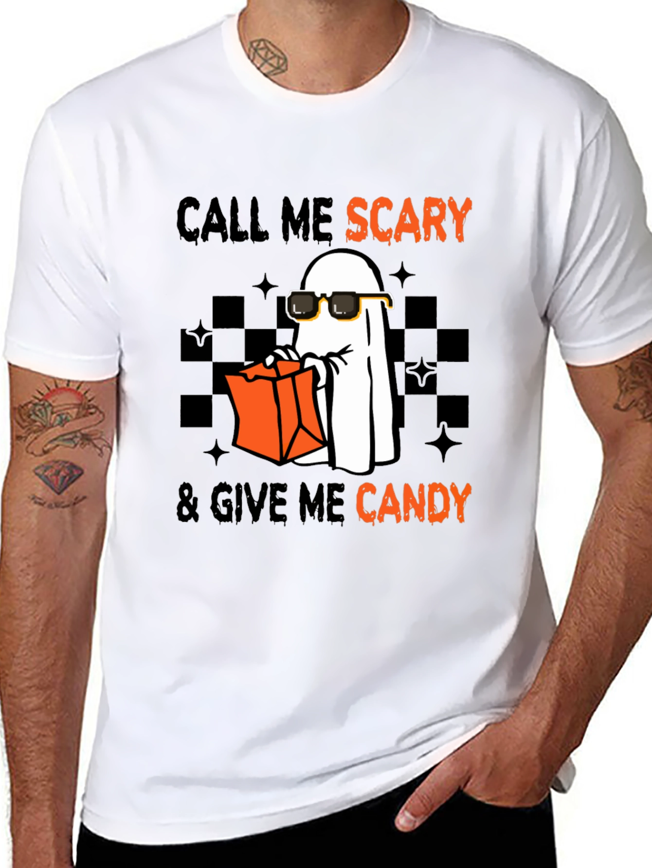 Call Me Scary - Halloween Ghost T-Shirt