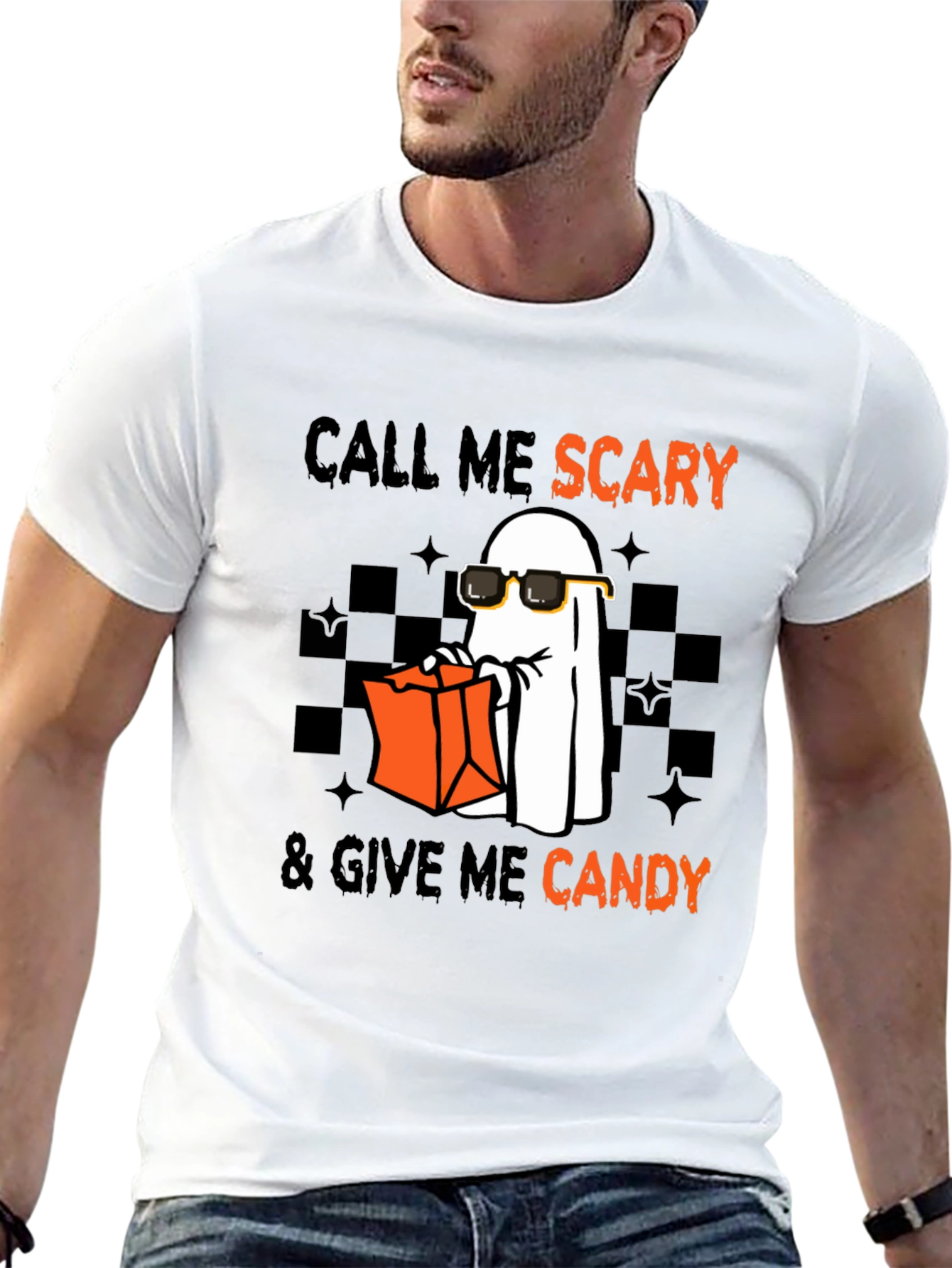 Call Me Scary - Halloween Ghost T-Shirt