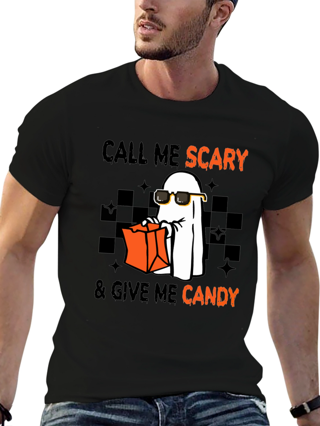 Call Me Scary - Halloween Ghost T-Shirt