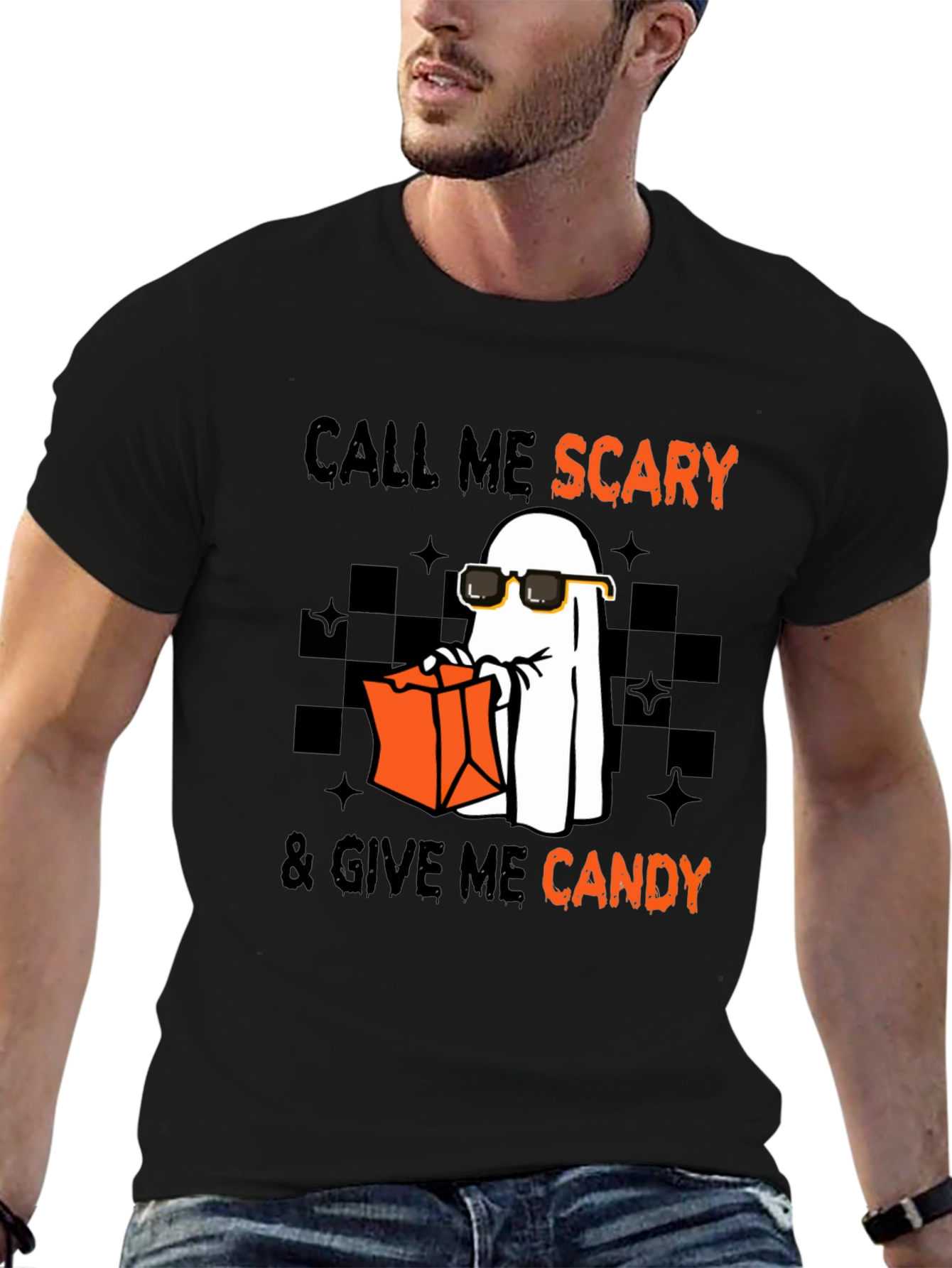 Call Me Scary - Halloween Ghost T-Shirt
