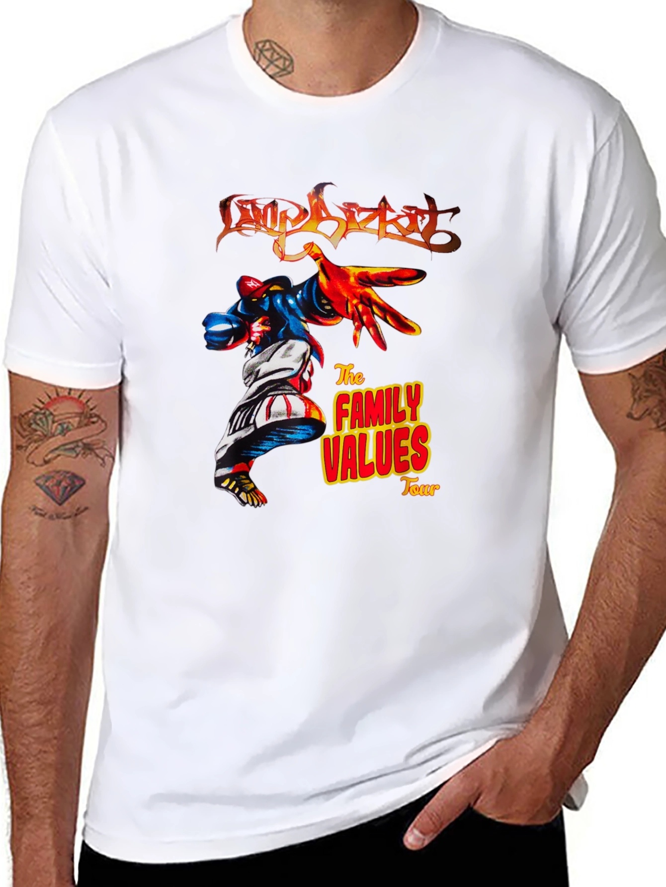 Limp Bizkit Family Values Tour Black T-Shirt