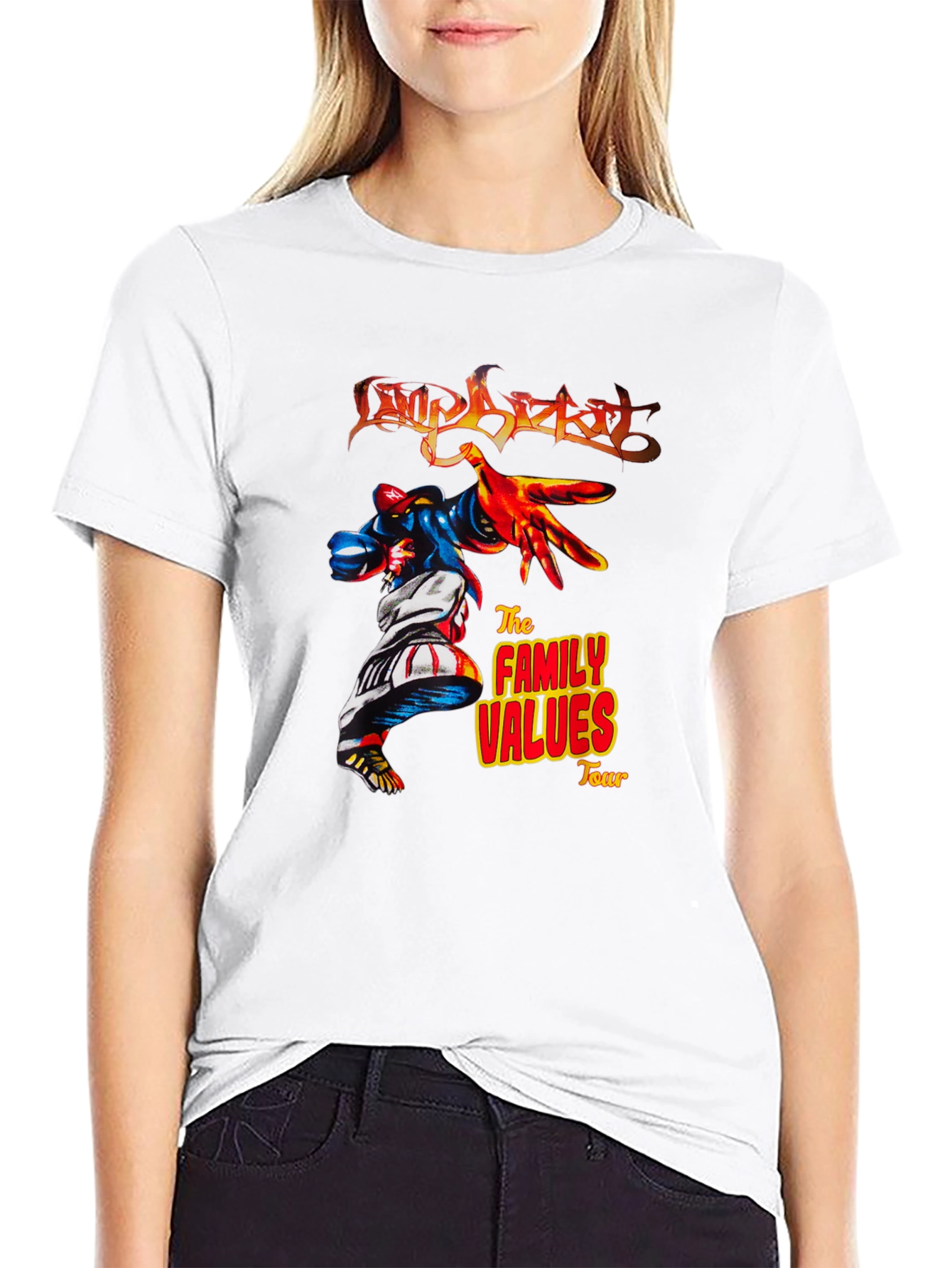 Limp Bizkit Family Values Tour Black T-Shirt