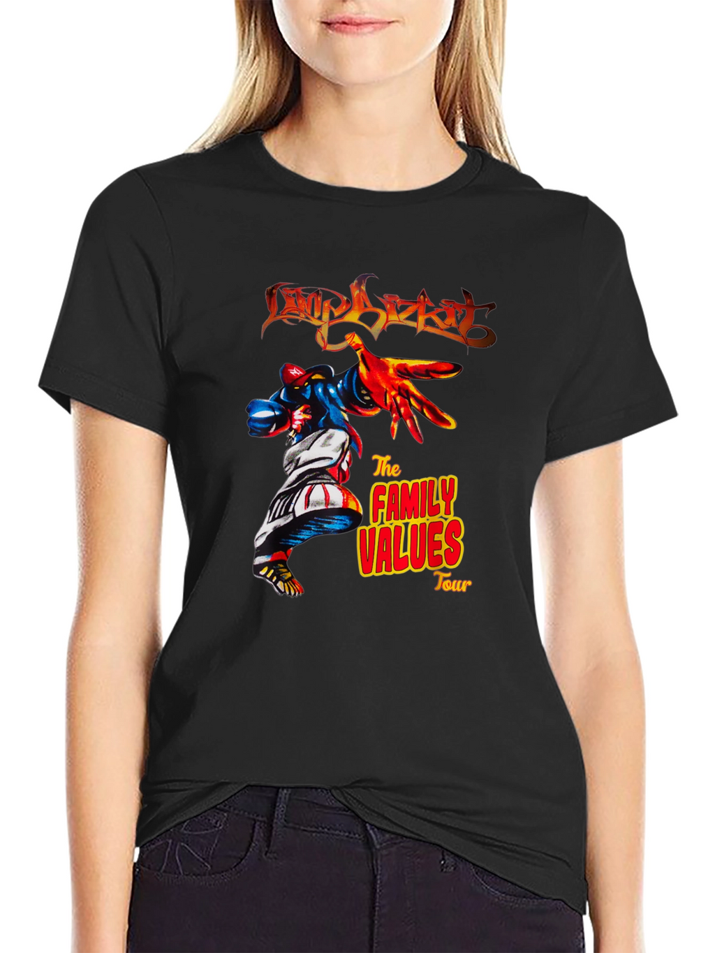 Limp Bizkit Family Values Tour Black T-Shirt
