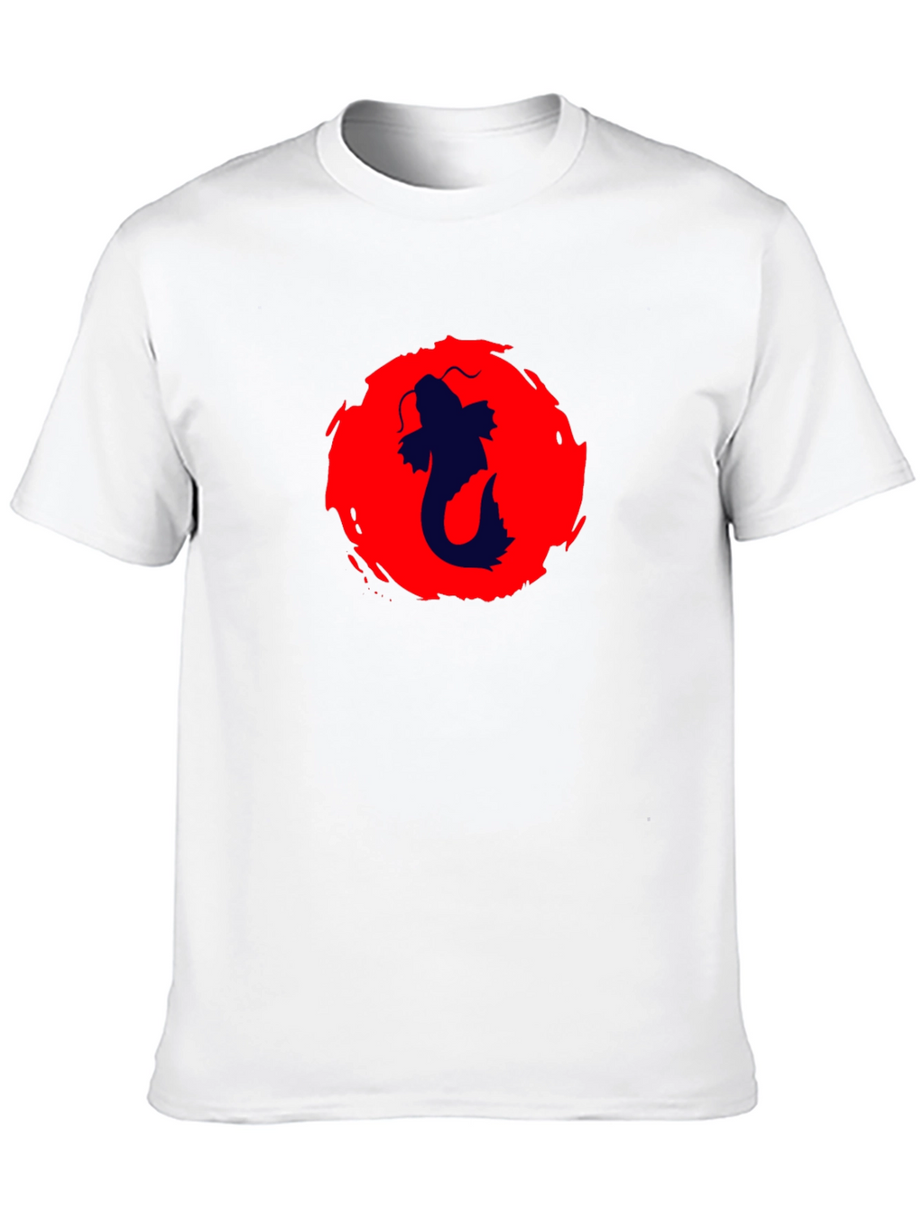 Koi Fish Graphic Black T-Shirt