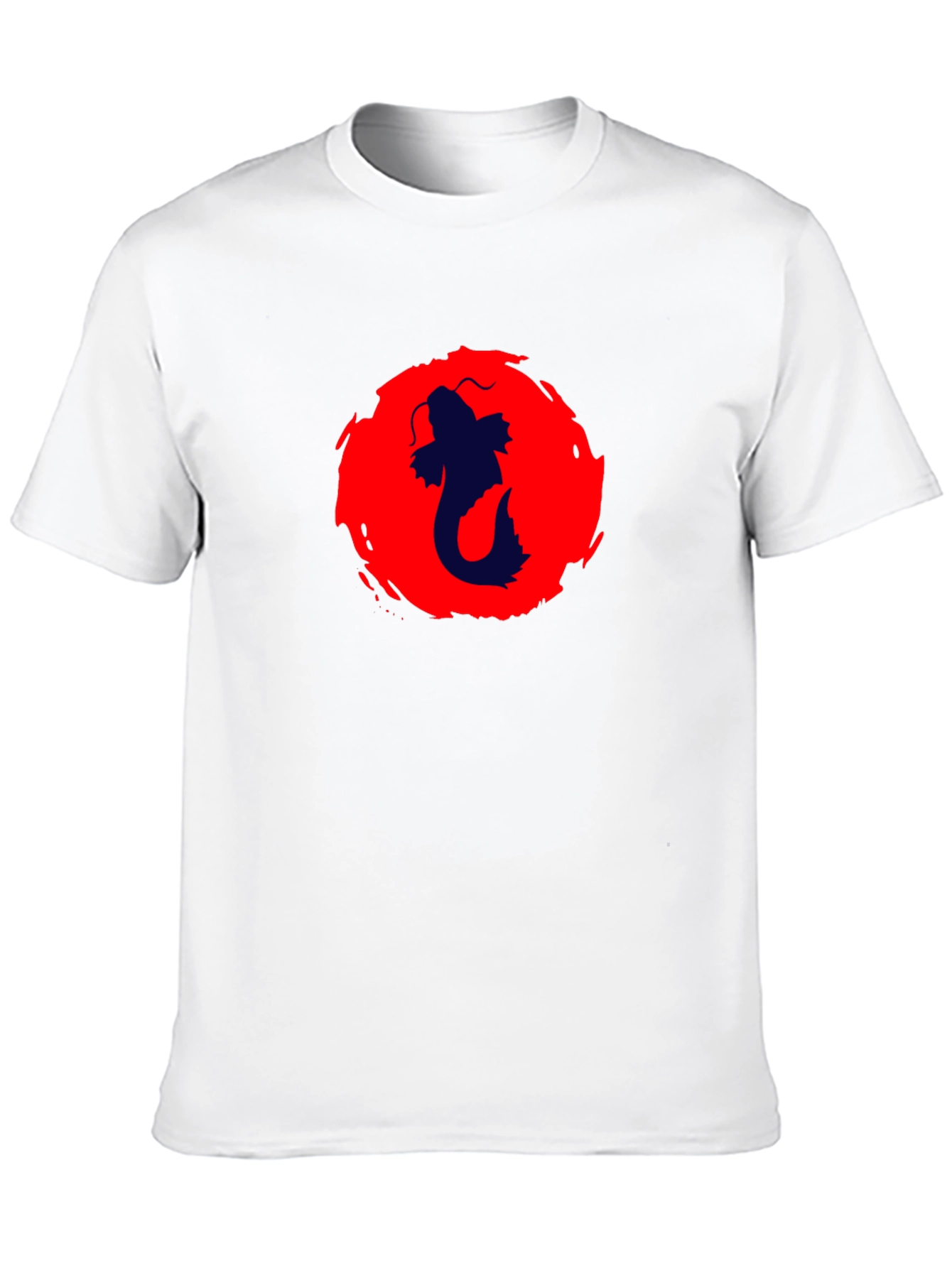 Koi Fish Graphic Black T-Shirt