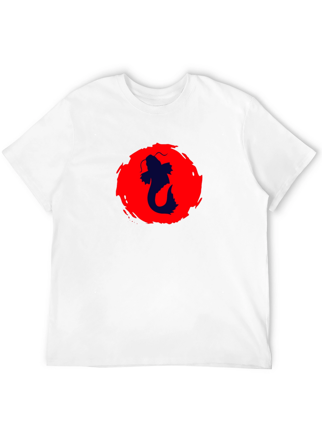 Koi Fish Graphic Black T-Shirt