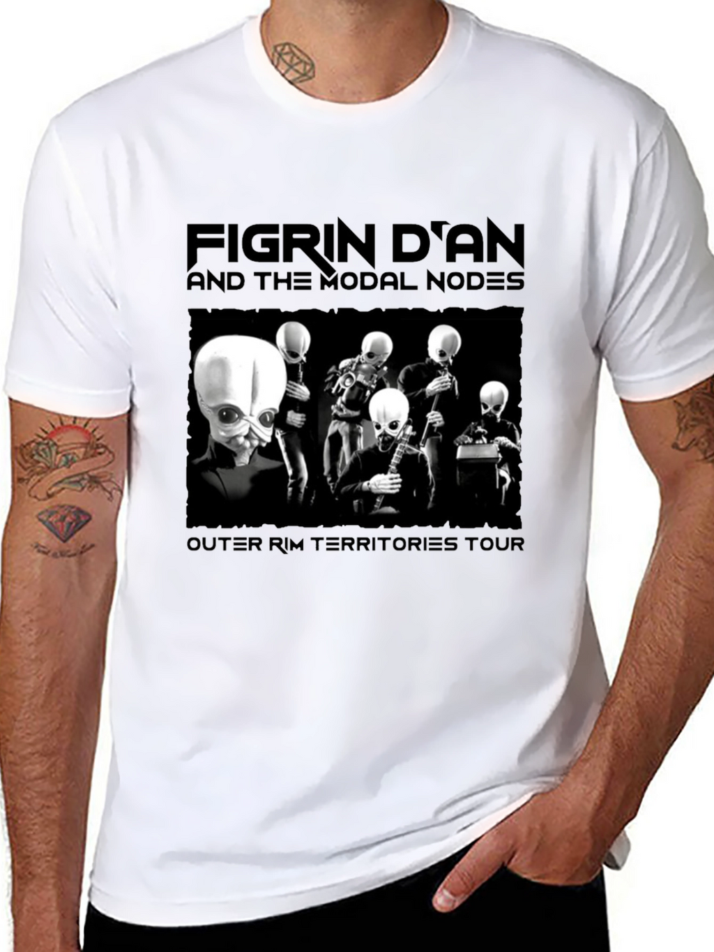 Figrin Dan Modal Nodes Black T-Shirt