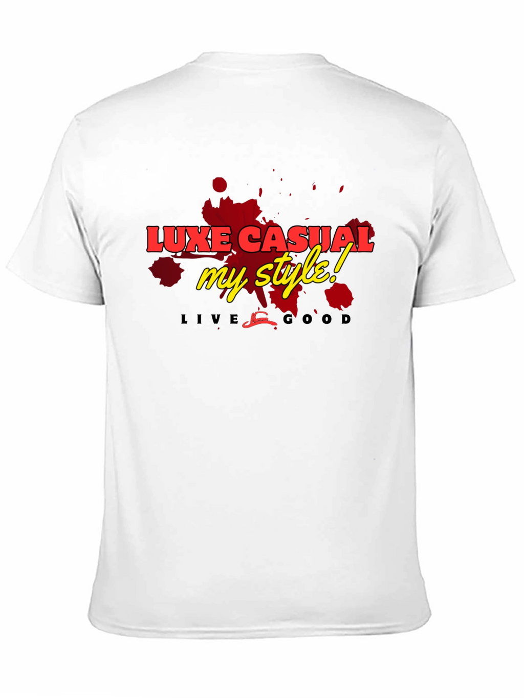 Luxe Casual Graphic Tee - Stylish Mens Black T-Shirt