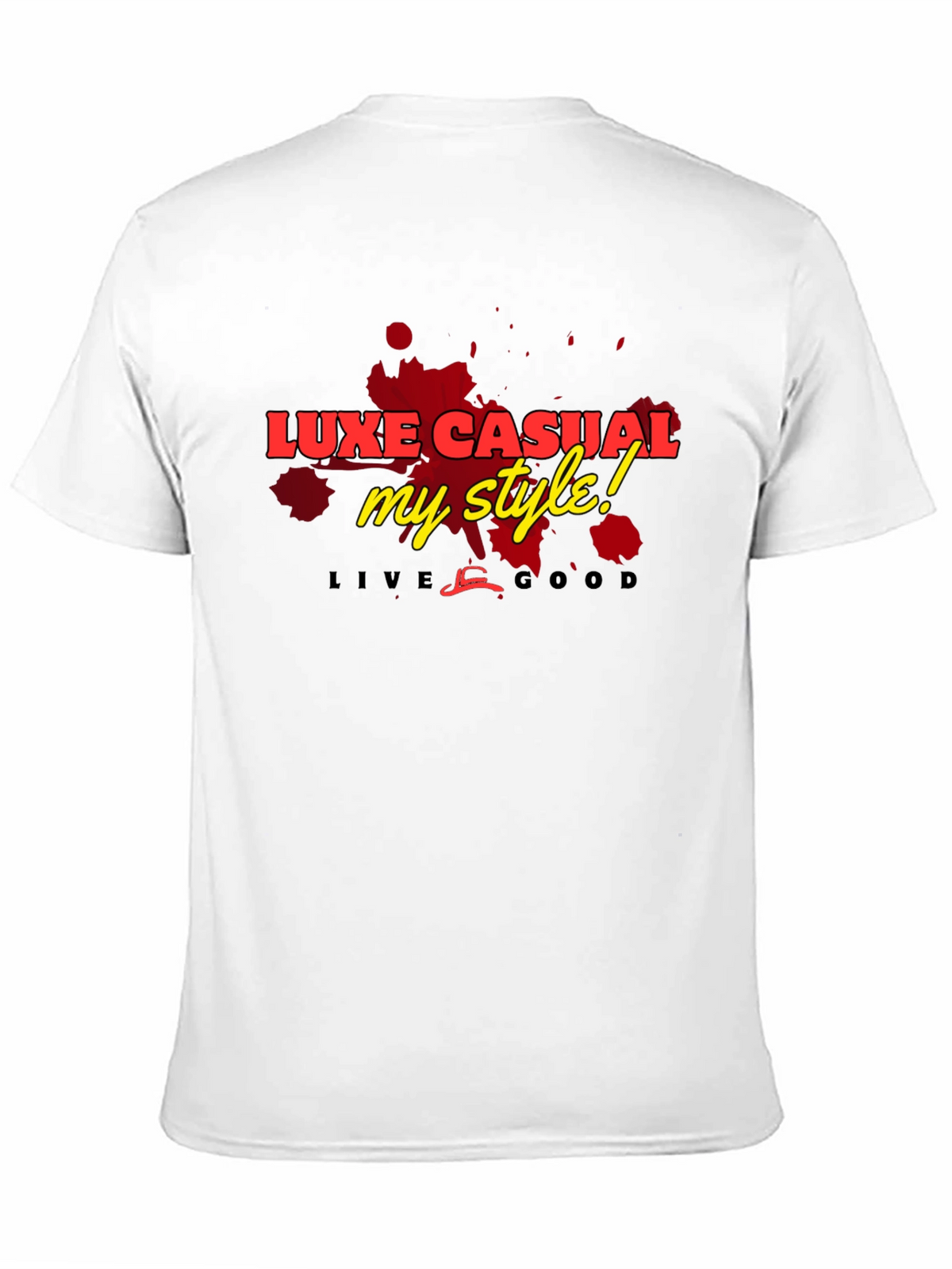 Luxe Casual Graphic Tee - Stylish Mens Black T-Shirt
