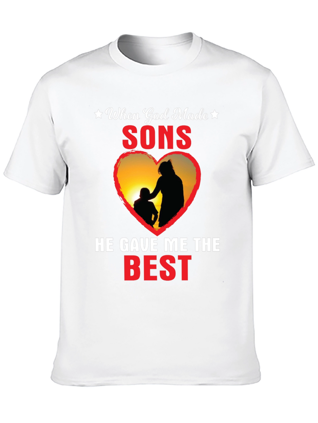 When God Made Sons T-Shirt - Fathers Day Gift