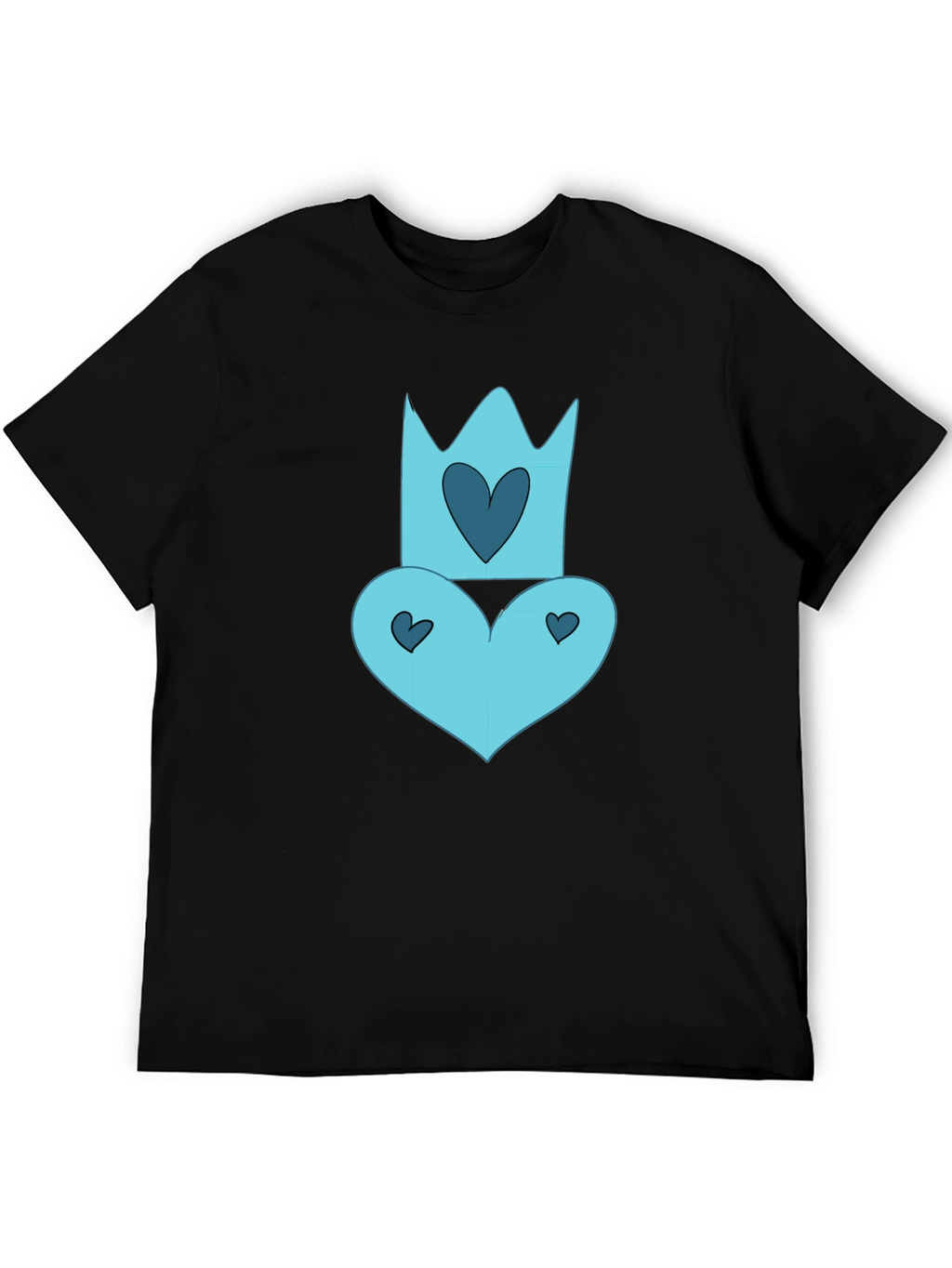 Queen of Hearts Black Tee