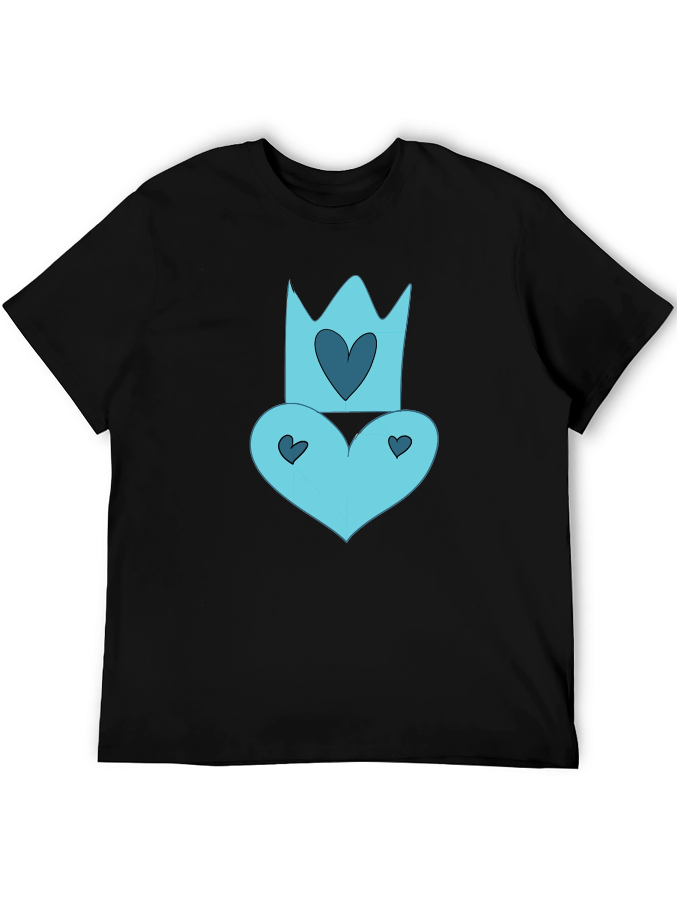 Queen of Hearts Black Tee
