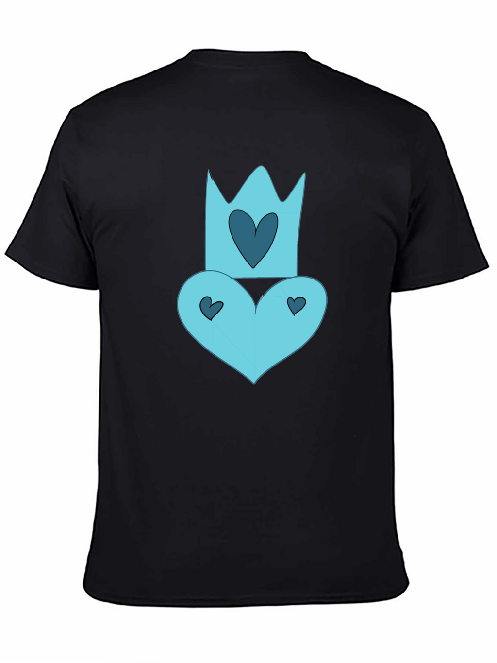 Queen of Hearts Black Tee