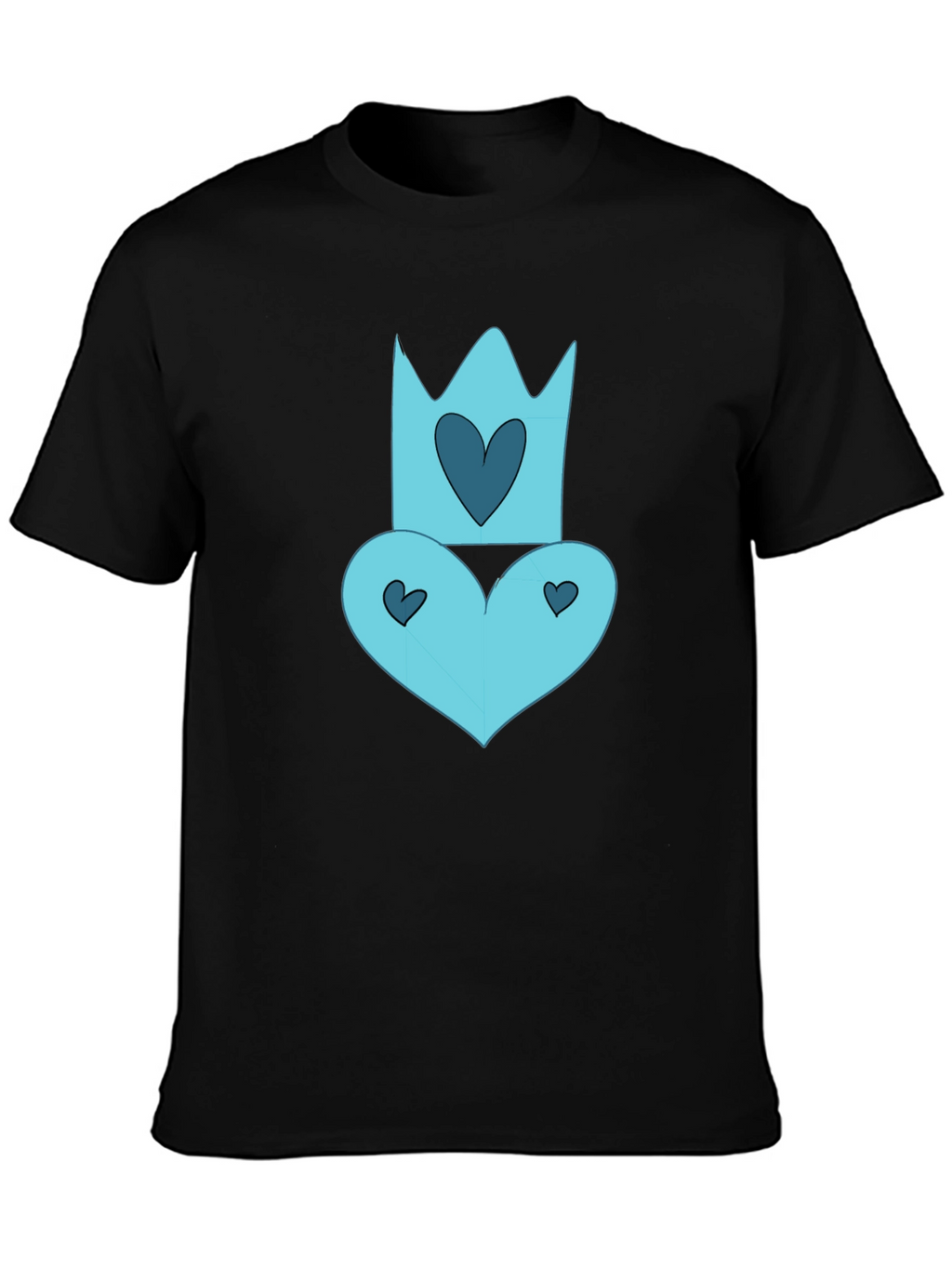 Queen of Hearts Black Tee