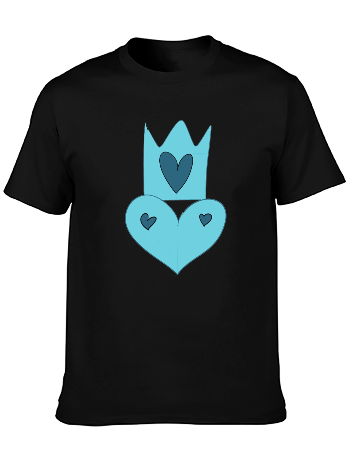 Queen of Hearts Black Tee
