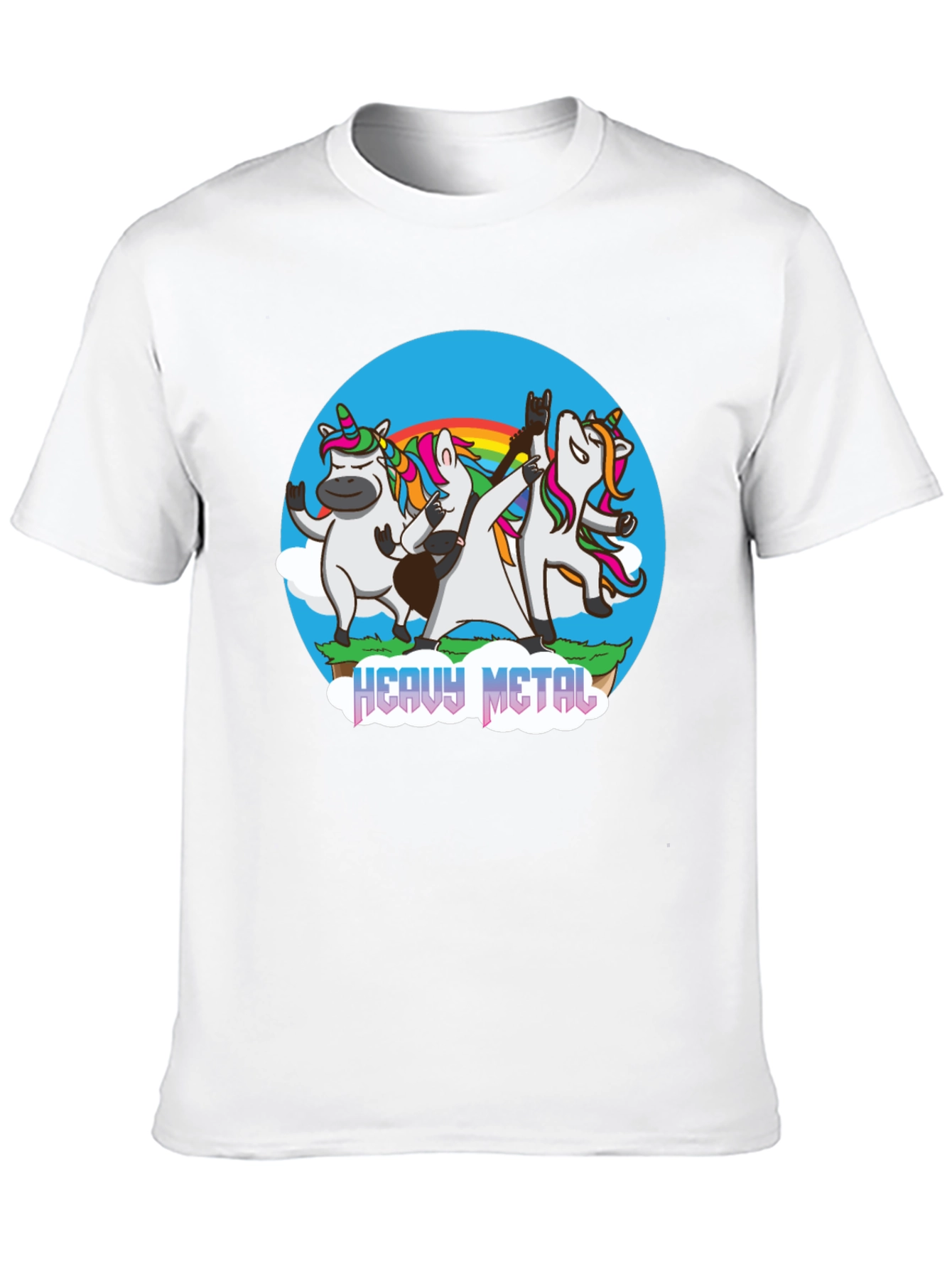 Unicorn Heavy Metal Band T-Shirt