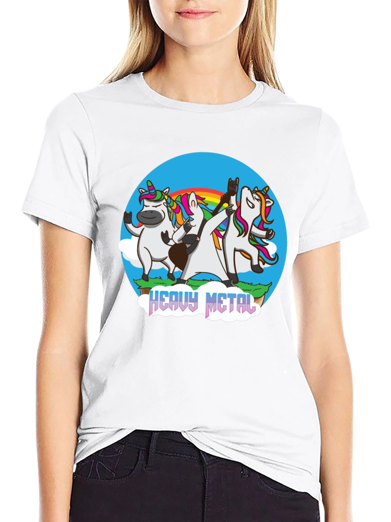 Unicorn Heavy Metal Band T-Shirt