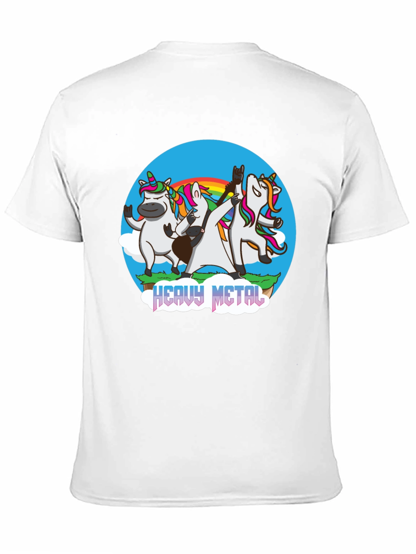 Unicorn Heavy Metal Band T-Shirt