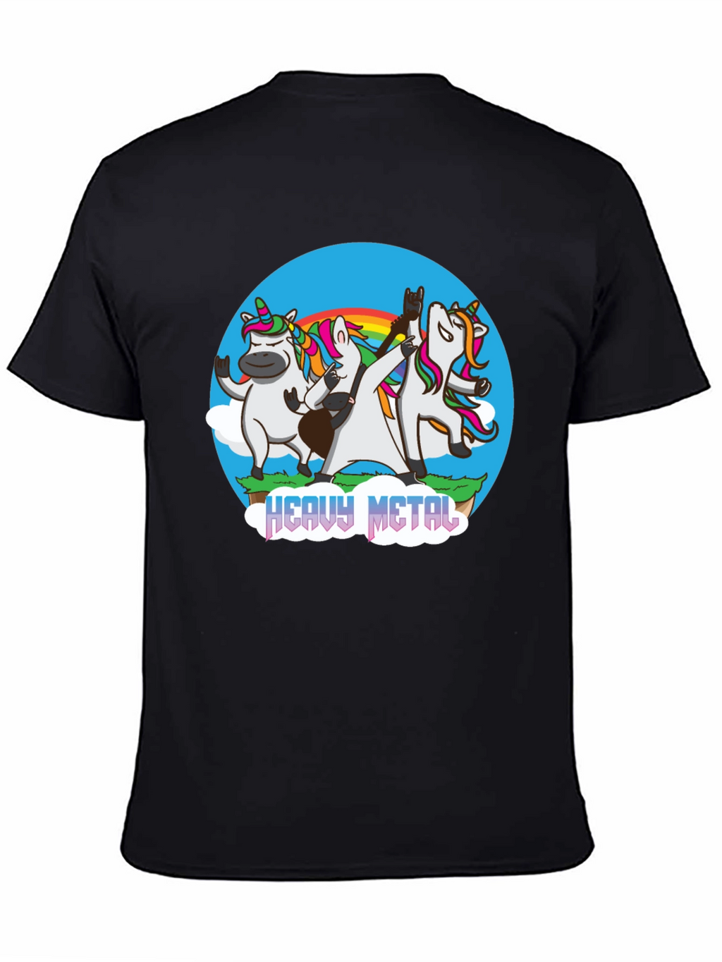 Unicorn Heavy Metal Band T-Shirt