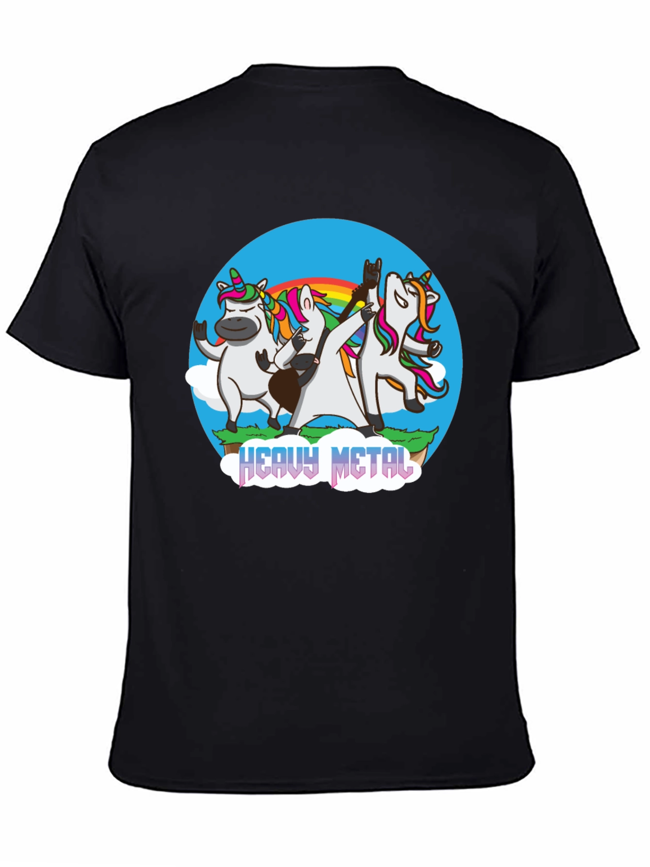 Unicorn Heavy Metal Band T-Shirt