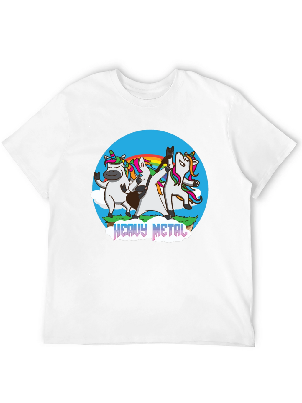 Unicorn Heavy Metal Band T-Shirt
