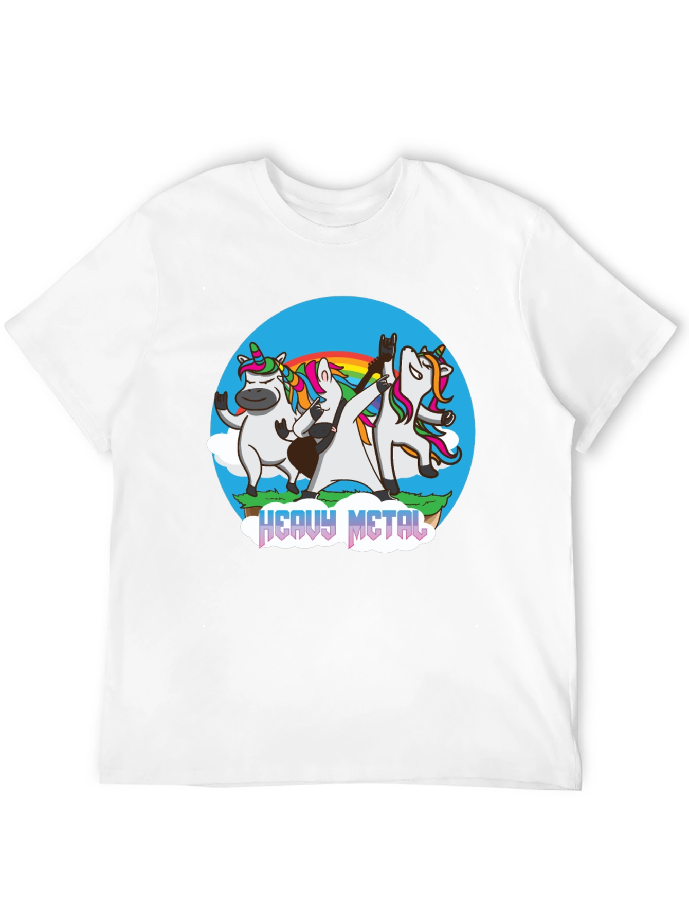 Unicorn Heavy Metal Band T-Shirt