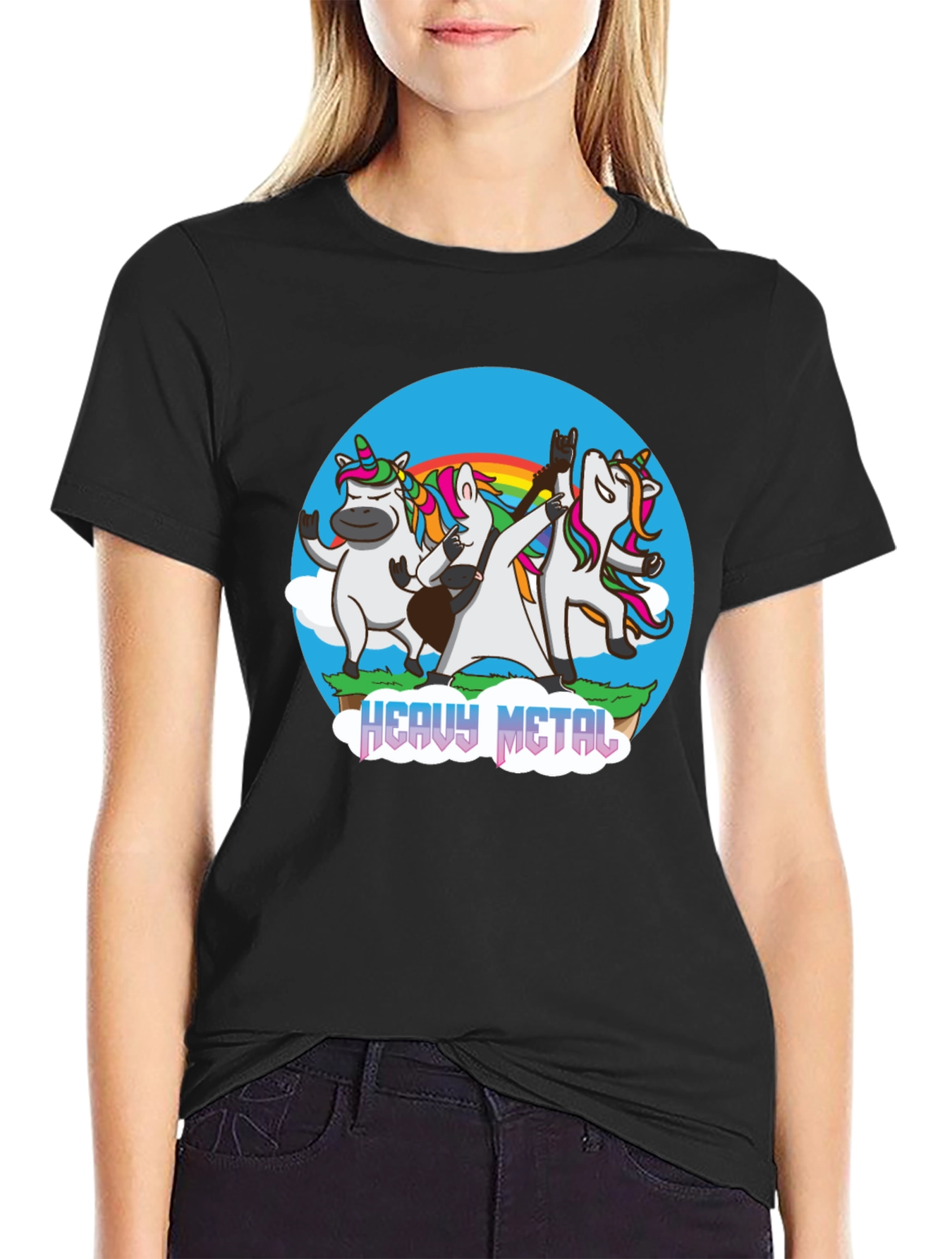 Unicorn Heavy Metal Band T-Shirt
