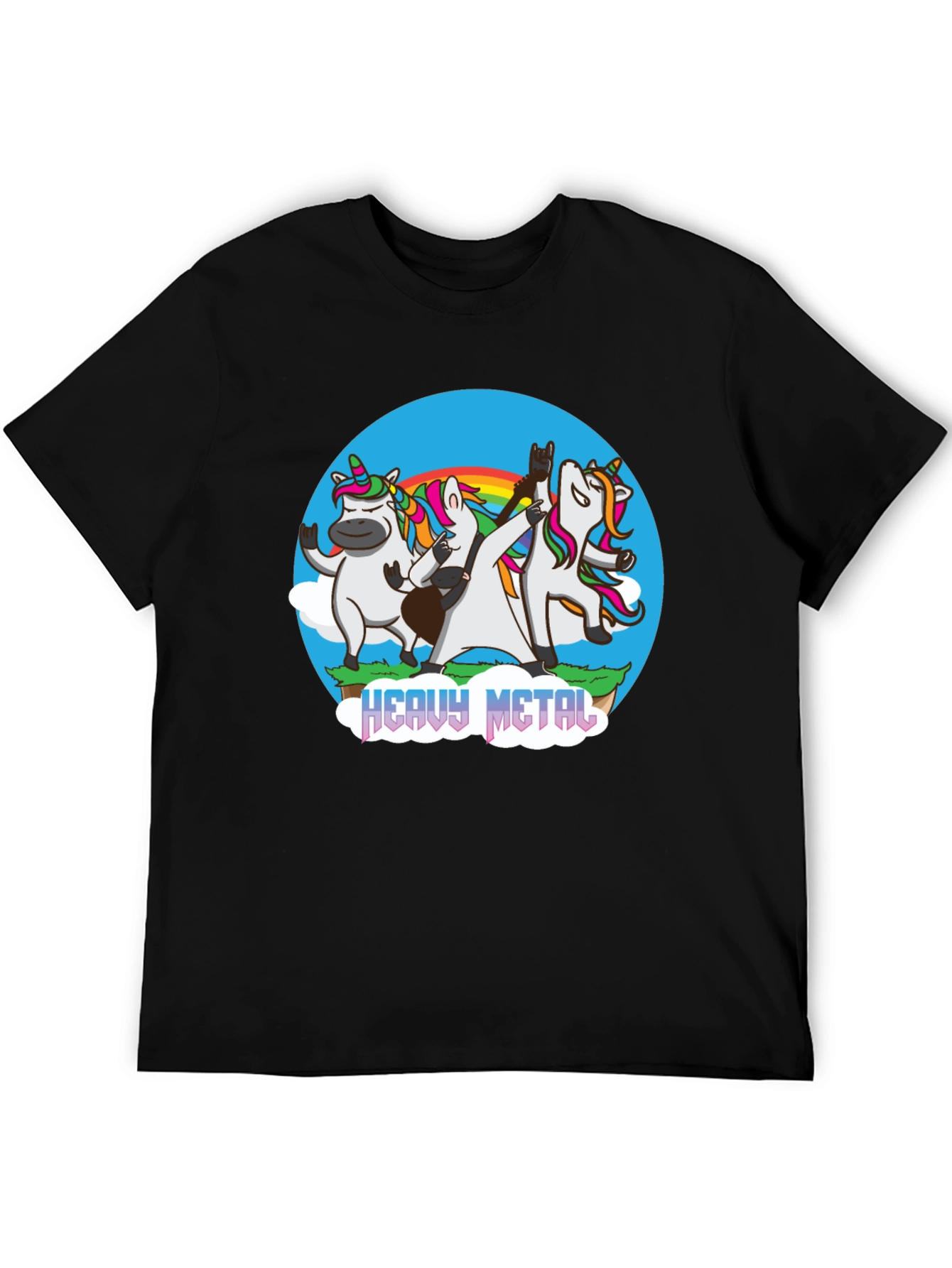 Unicorn Heavy Metal Band T-Shirt