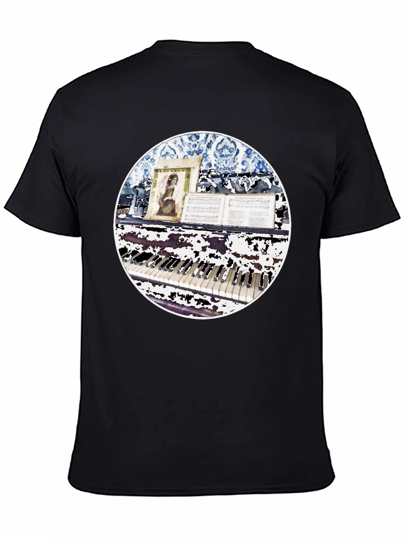 Piano Keys T-Shirt - Vintage Music Lover Tee