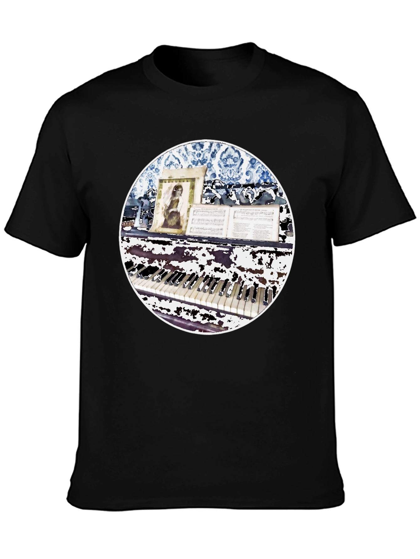 Piano Keys T-Shirt - Vintage Music Lover Tee