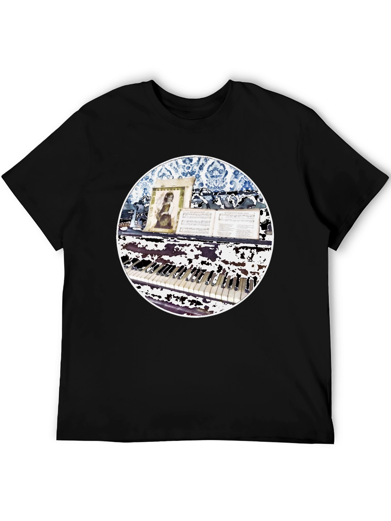 Piano Keys T-Shirt - Vintage Music Lover Tee