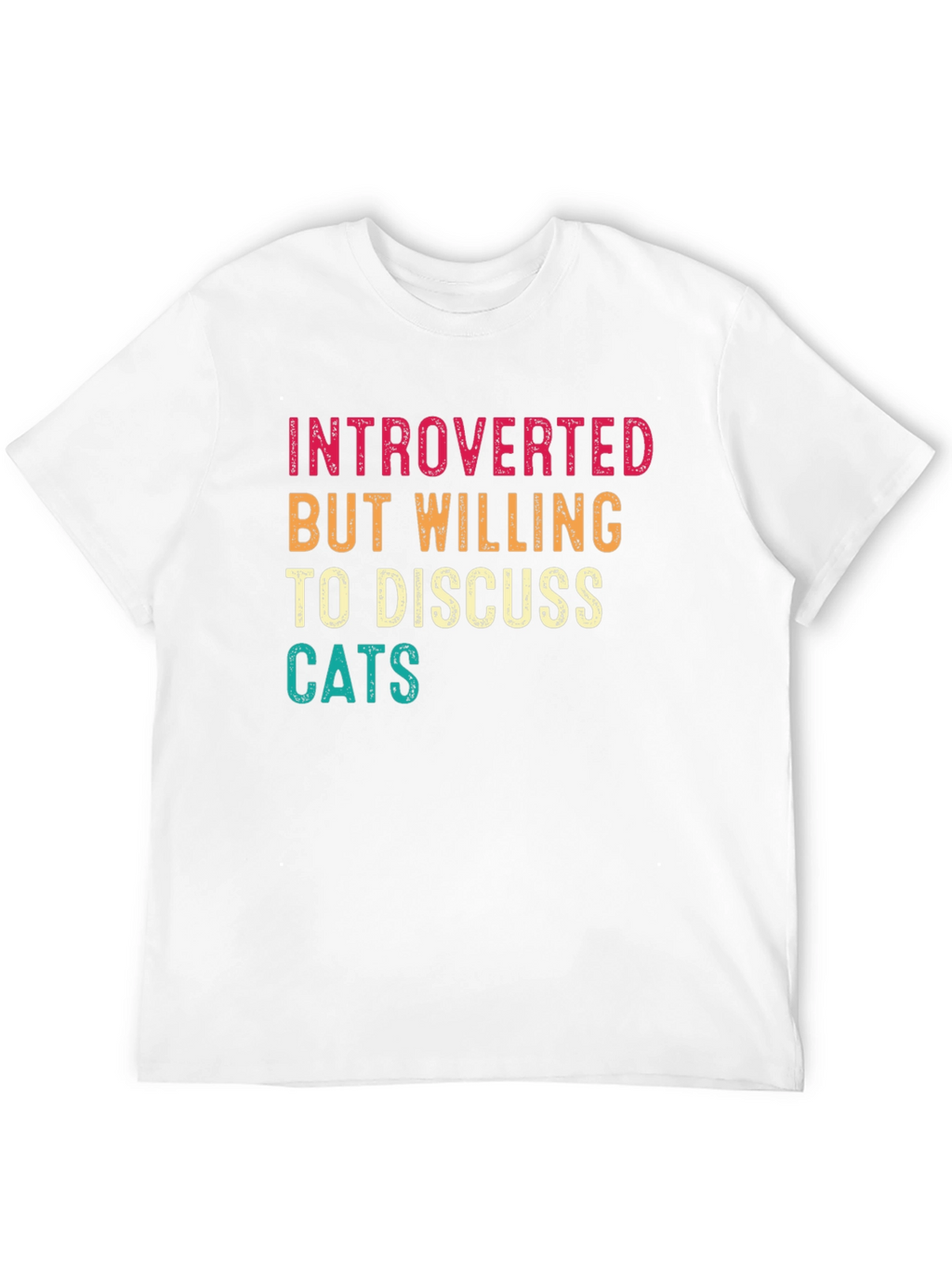 Introverted Cat Lover Tee - Funny Graphic T-Shirt