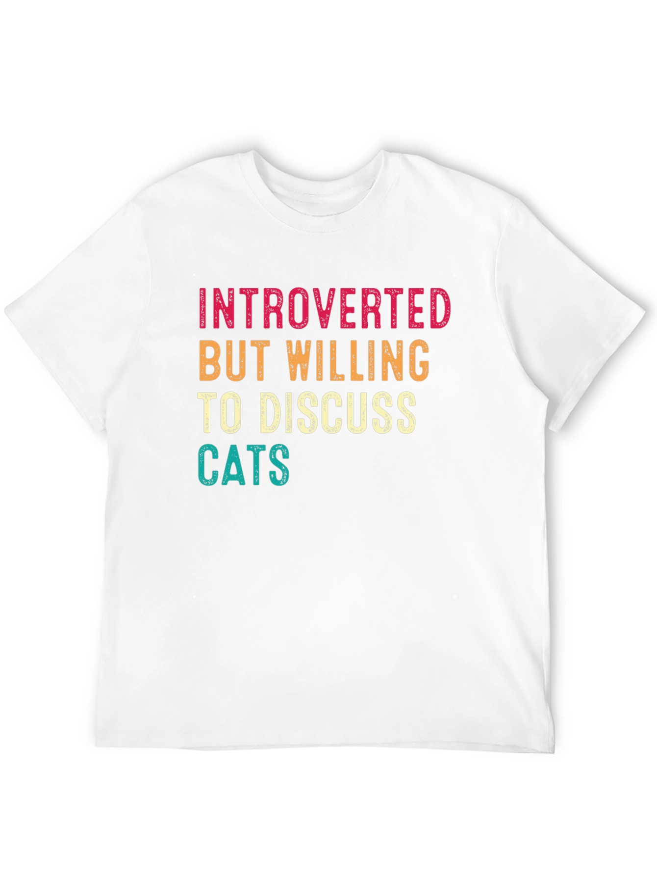 Introverted Cat Lover Tee - Funny Graphic T-Shirt
