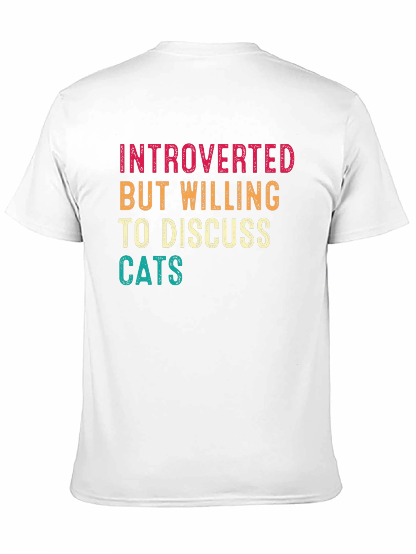 Introverted Cat Lover Tee - Funny Graphic T-Shirt