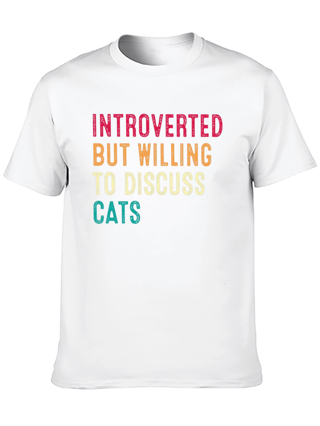 Introverted Cat Lover Tee - Funny Graphic T-Shirt